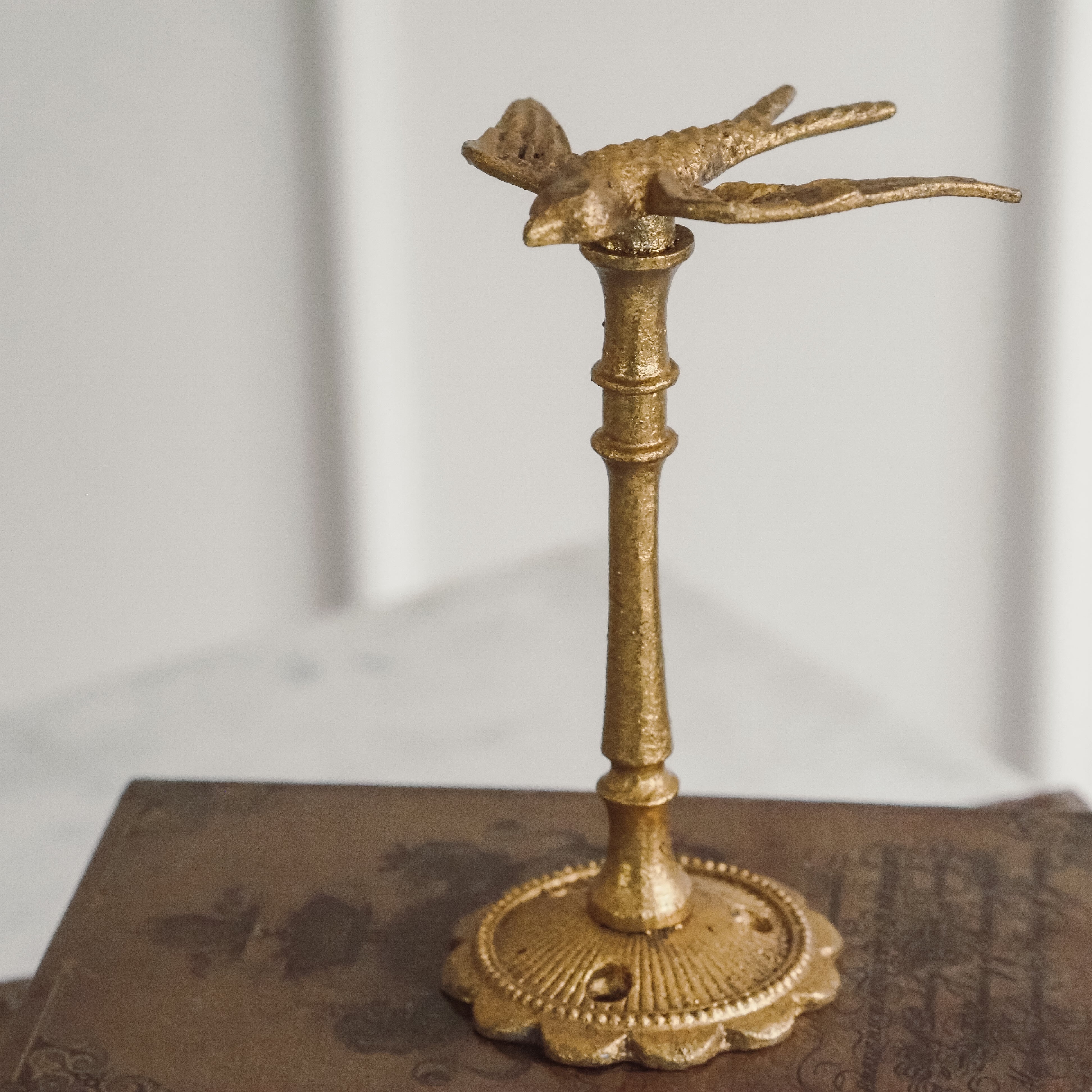 Gardinenhalter Vogel · dekorativer Wandhaken in Metall