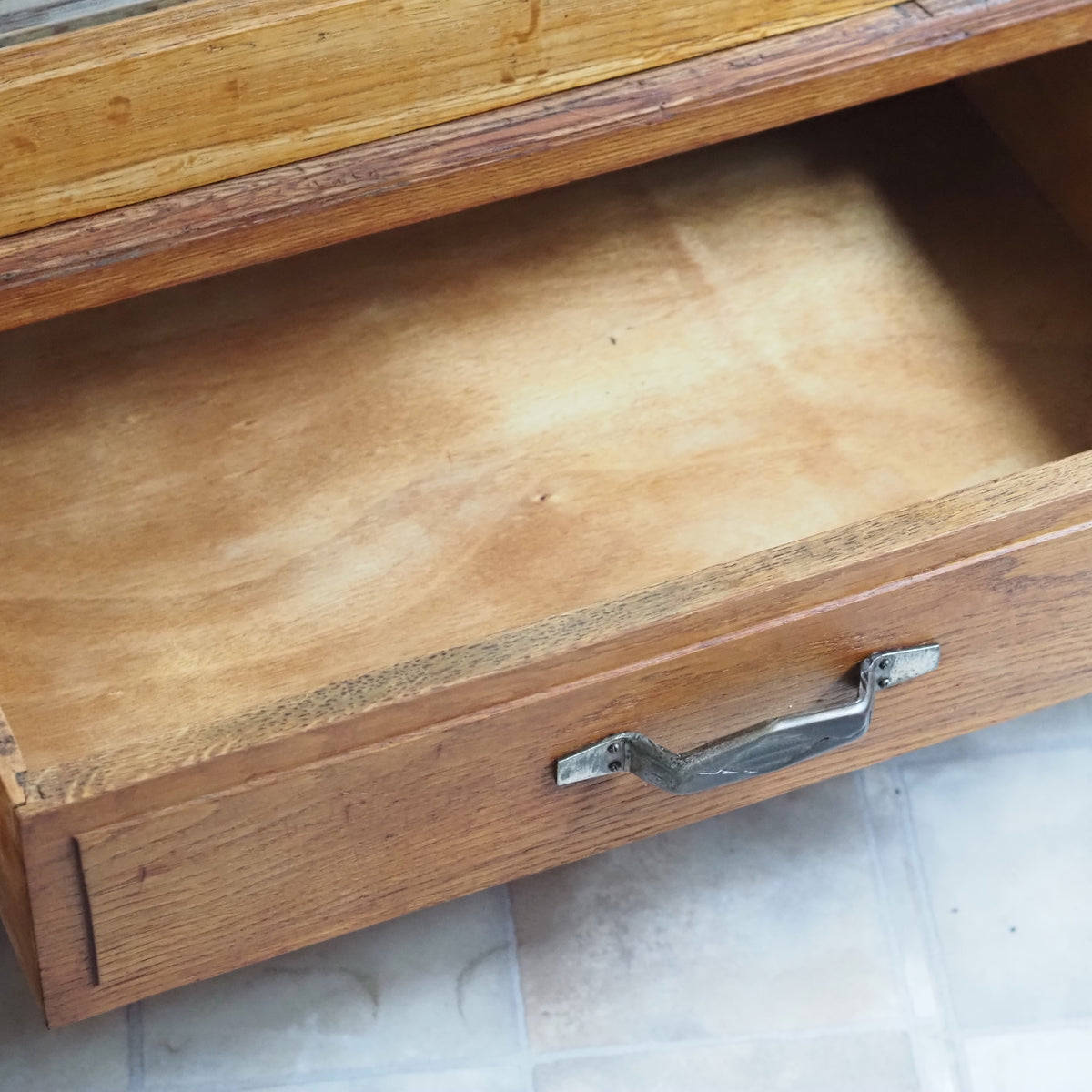 Art-Déco Kleiderschrank Eiche mit Spiegeltür um 1930