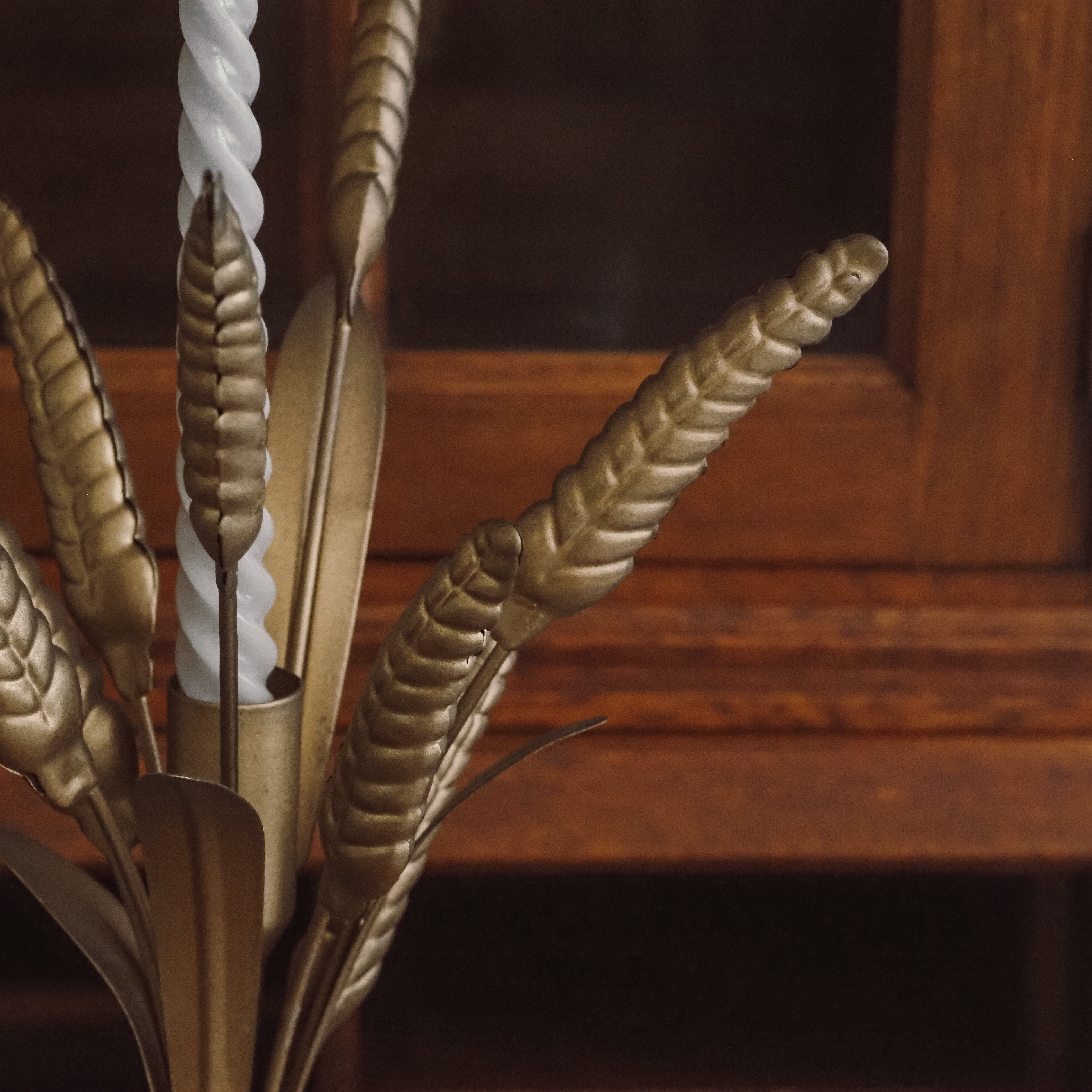Kerzenhalter · historisierend-botanischer Stil / für Stabkerzen