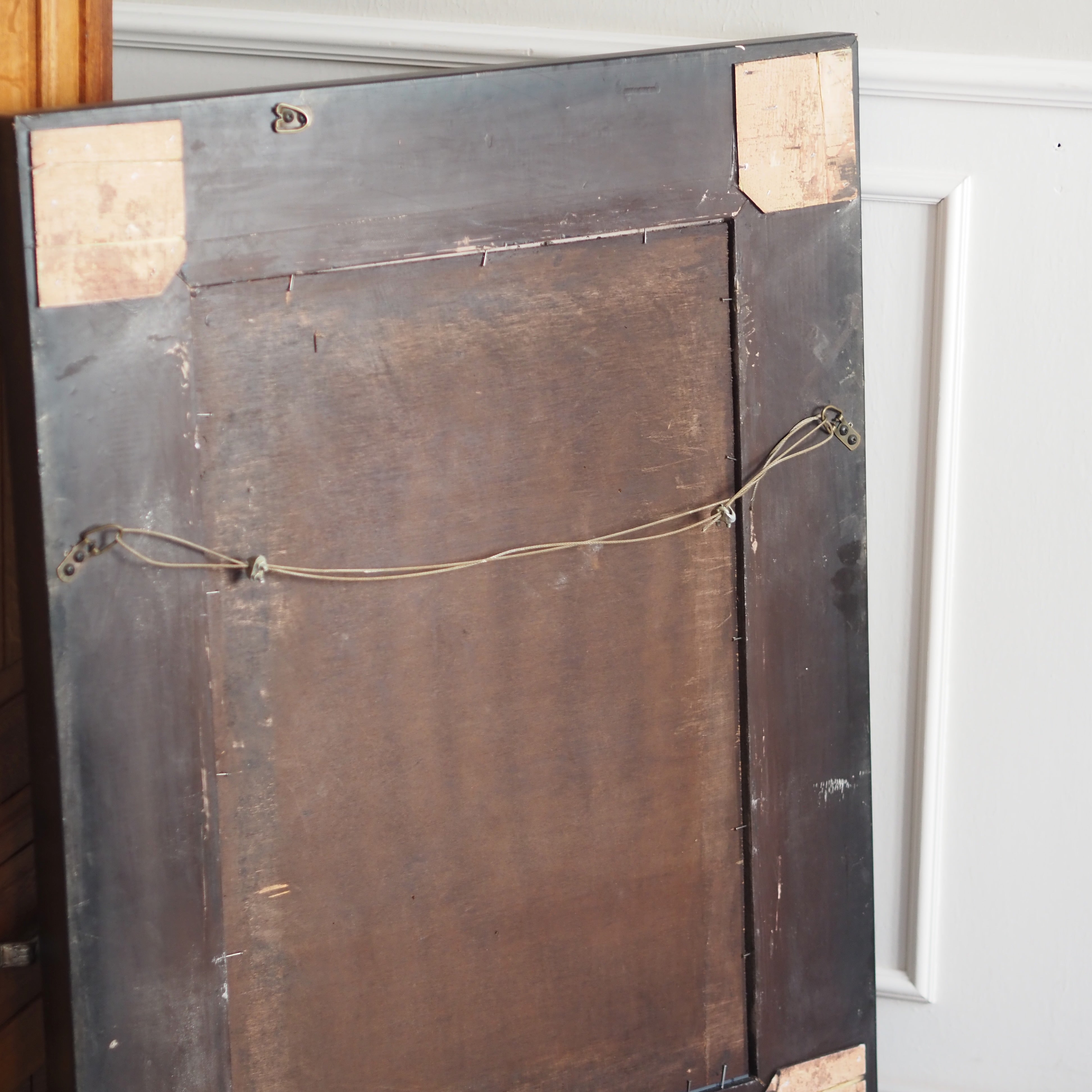 Wandspiegel Historismus Stil Gold Schwarz mit Facettenschliff
