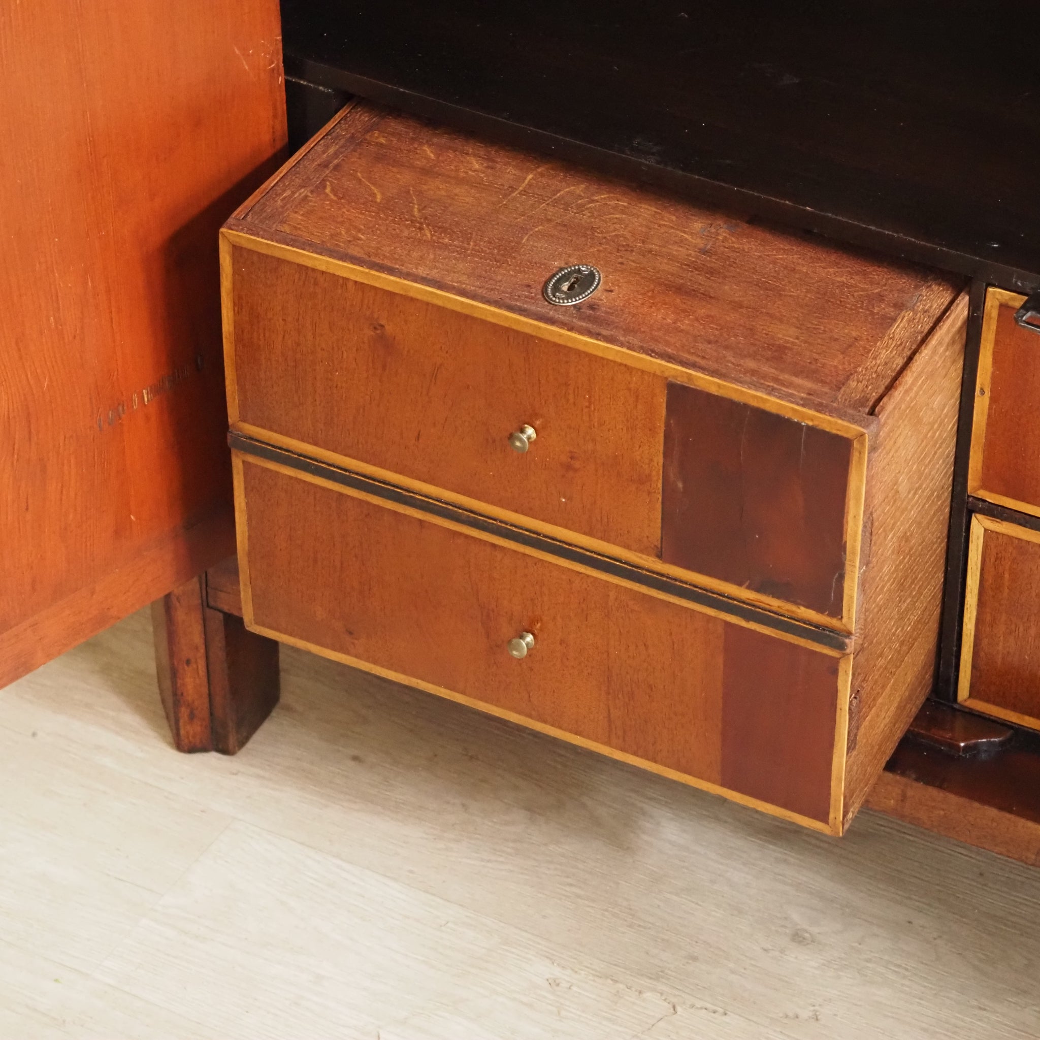 Antiker Mahagoni Sekretär aus Frankreich - Louis Philippe Stil, Marmor