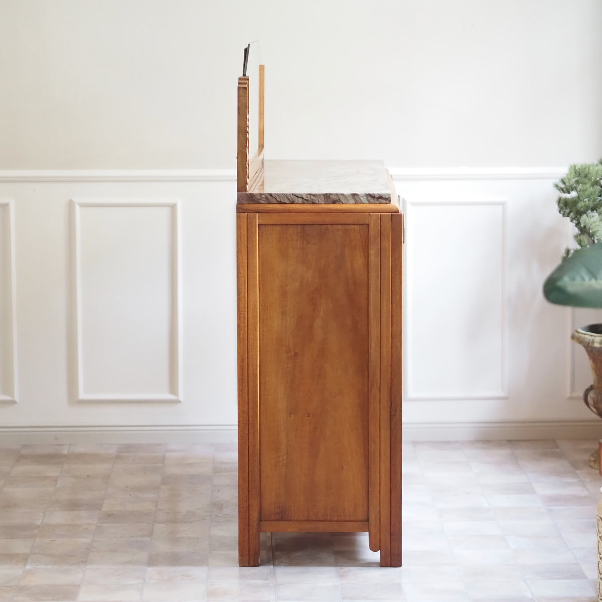 Art Deco Anrichte mit Spiegelaufsatz um 1930