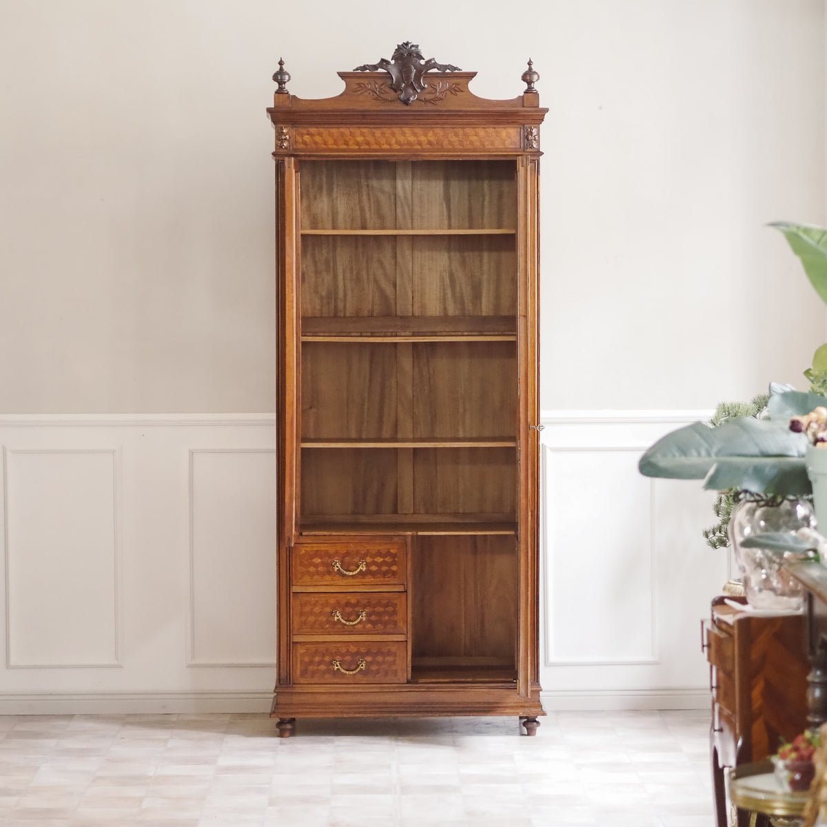 Spiegelschrank Louis-XVI-Stil Mahagoni um 1890