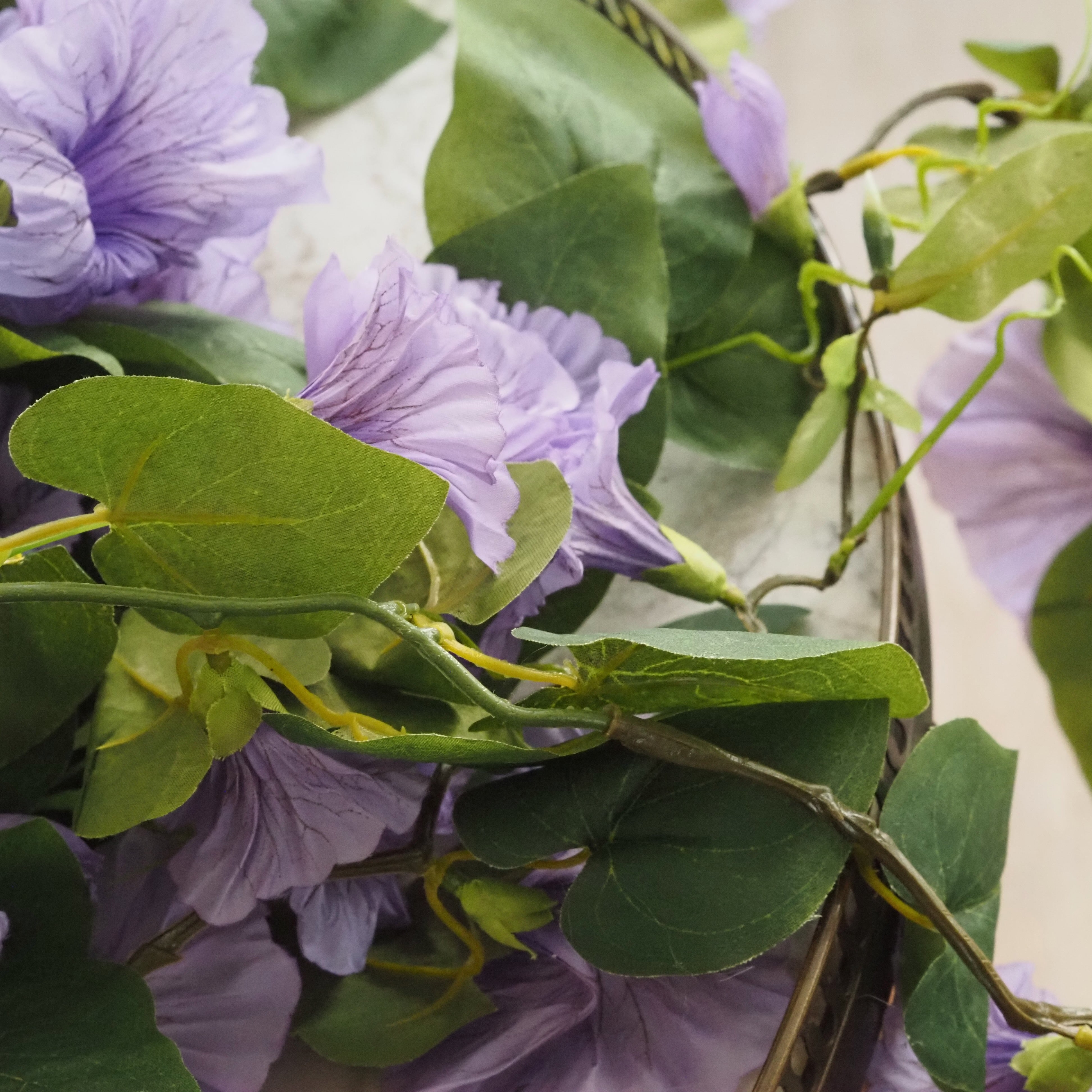 Hängepflanze Petunie · florales Dekorobjekt in Violett