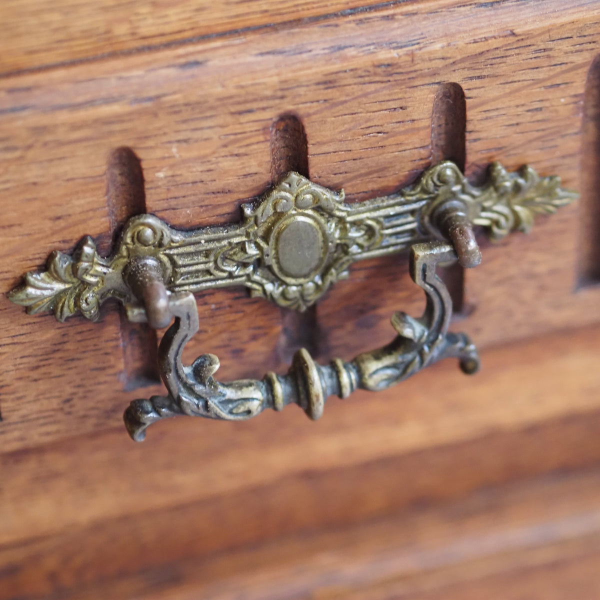 Gründerzeit Kleiderschrank mit Spiegel, Eiche um 1890