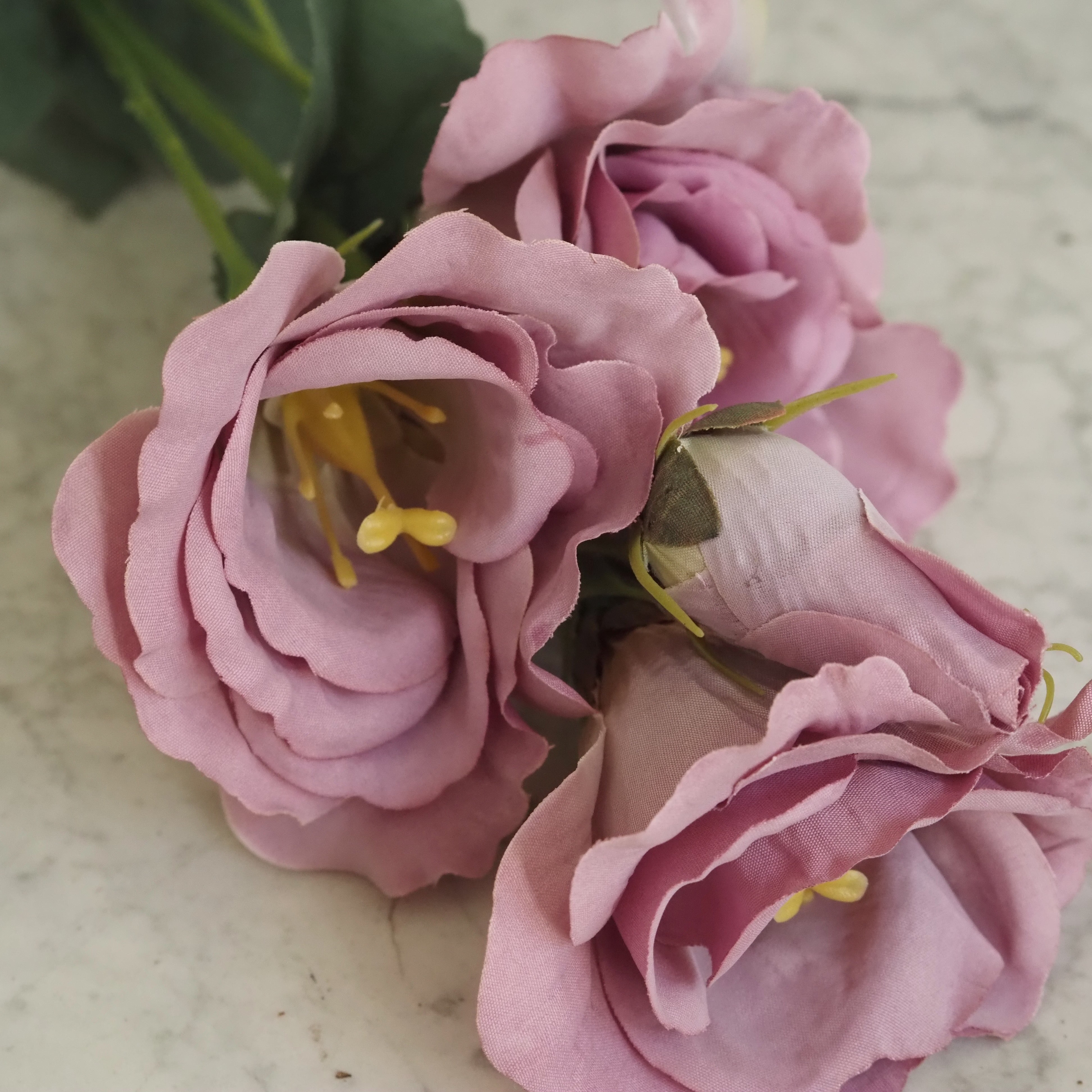 Eustoma Bund · Mauve-Lila · Seidenstoff · 53 cm