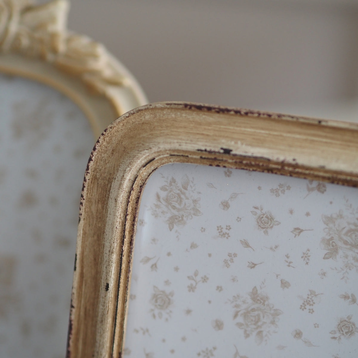 Fotorahmen 10x15 · Creme Antik-Optik im Landhausstil