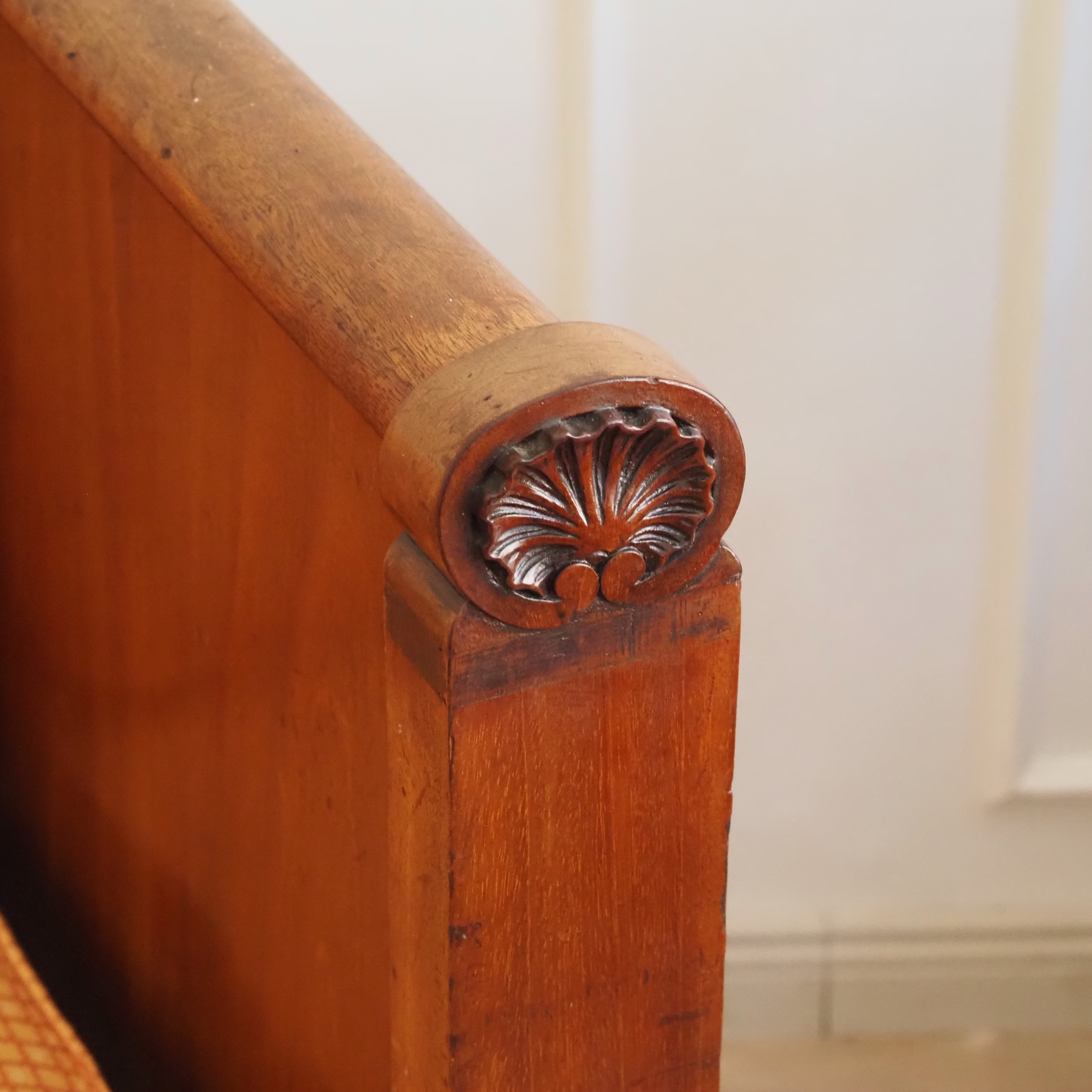 Biedermeier Sofa Mahagoni antik um 1840