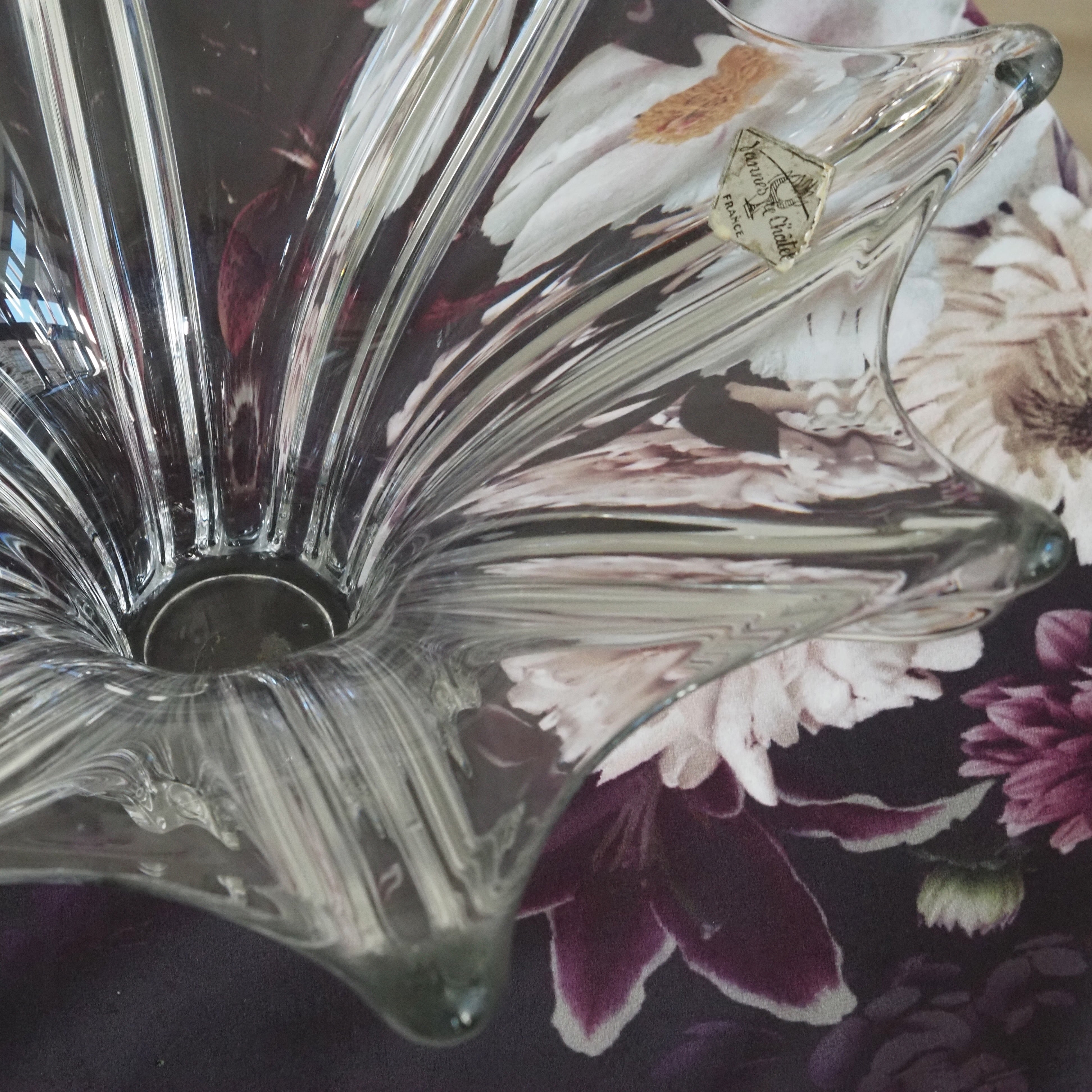 Glasschale · Murano-Stil · organische Form · Obst- oder Dekoschale
