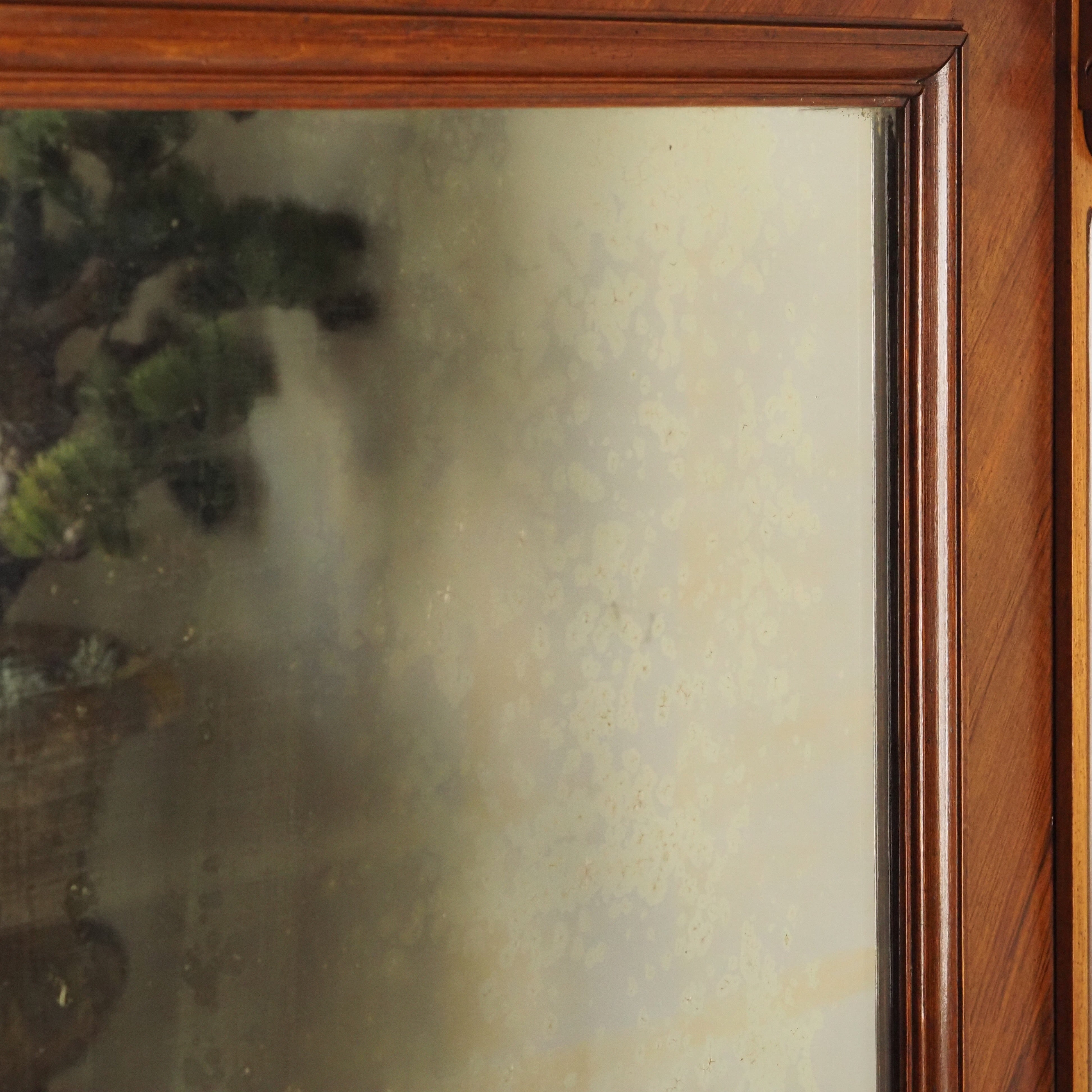 Spiegelschrank Nussbaum Gründerzeit um 1880
