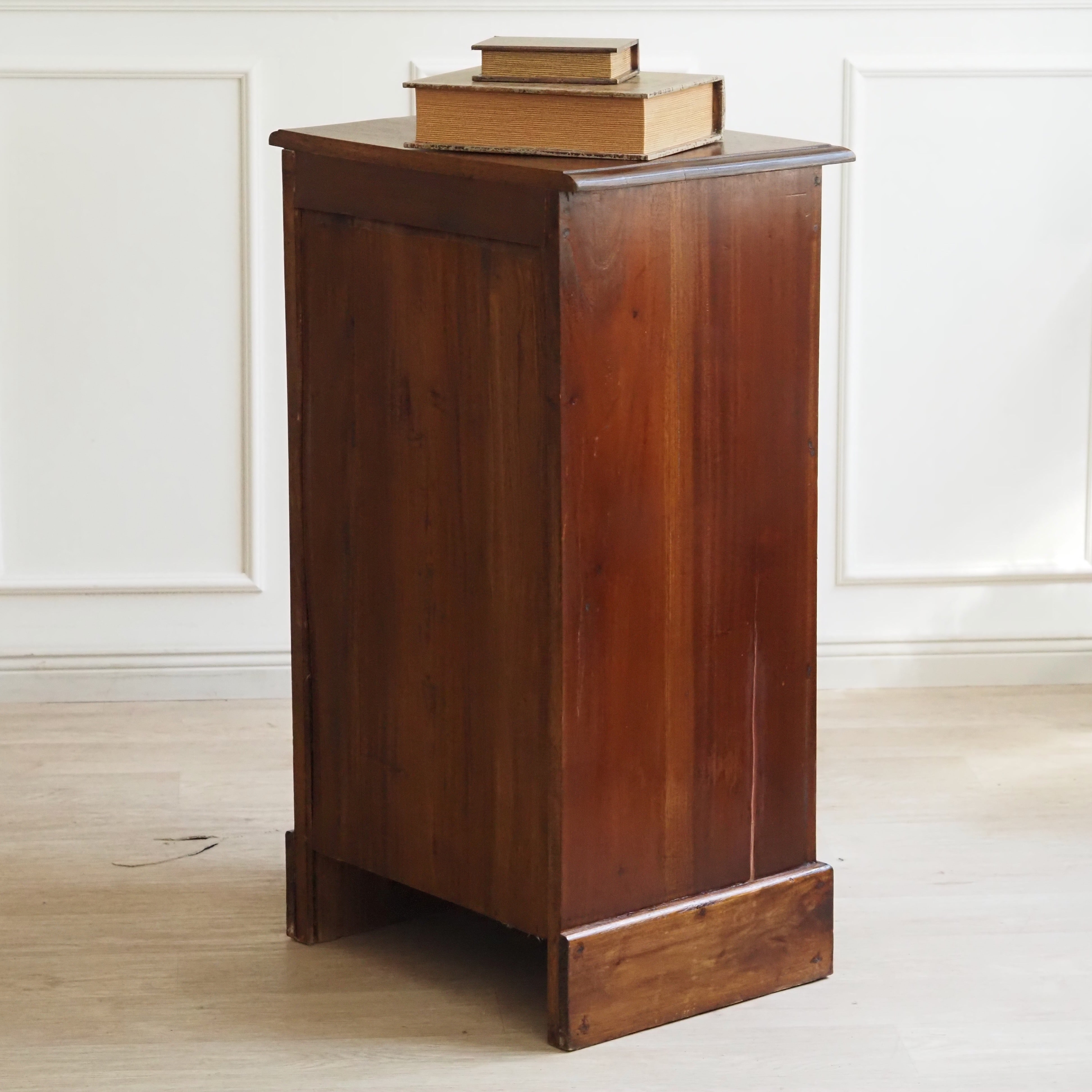 Krämerschrank Eiche mit Klappschüben, um 1900