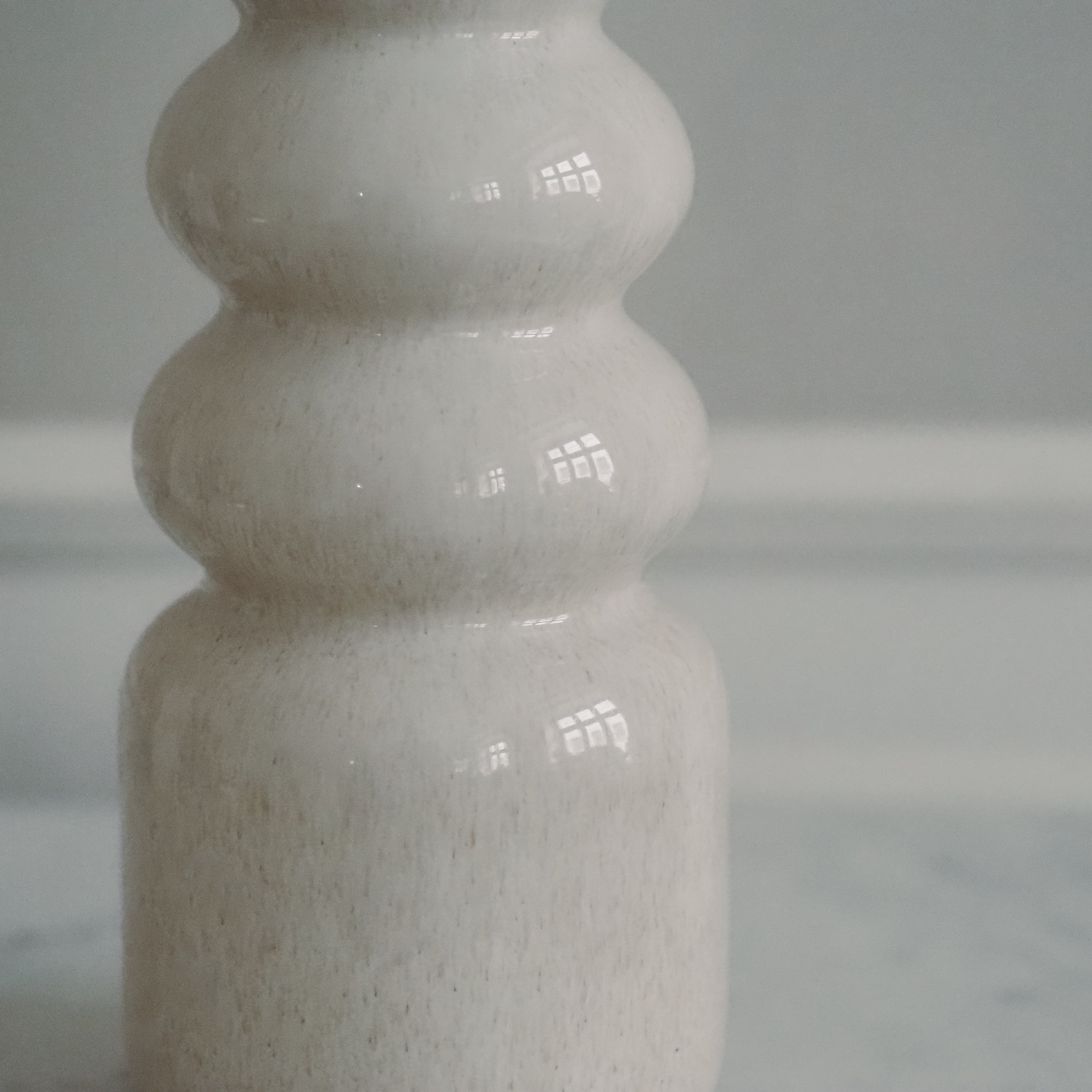 Vase Bubblering · organische Moderne / Studiokeramik Blumenvase