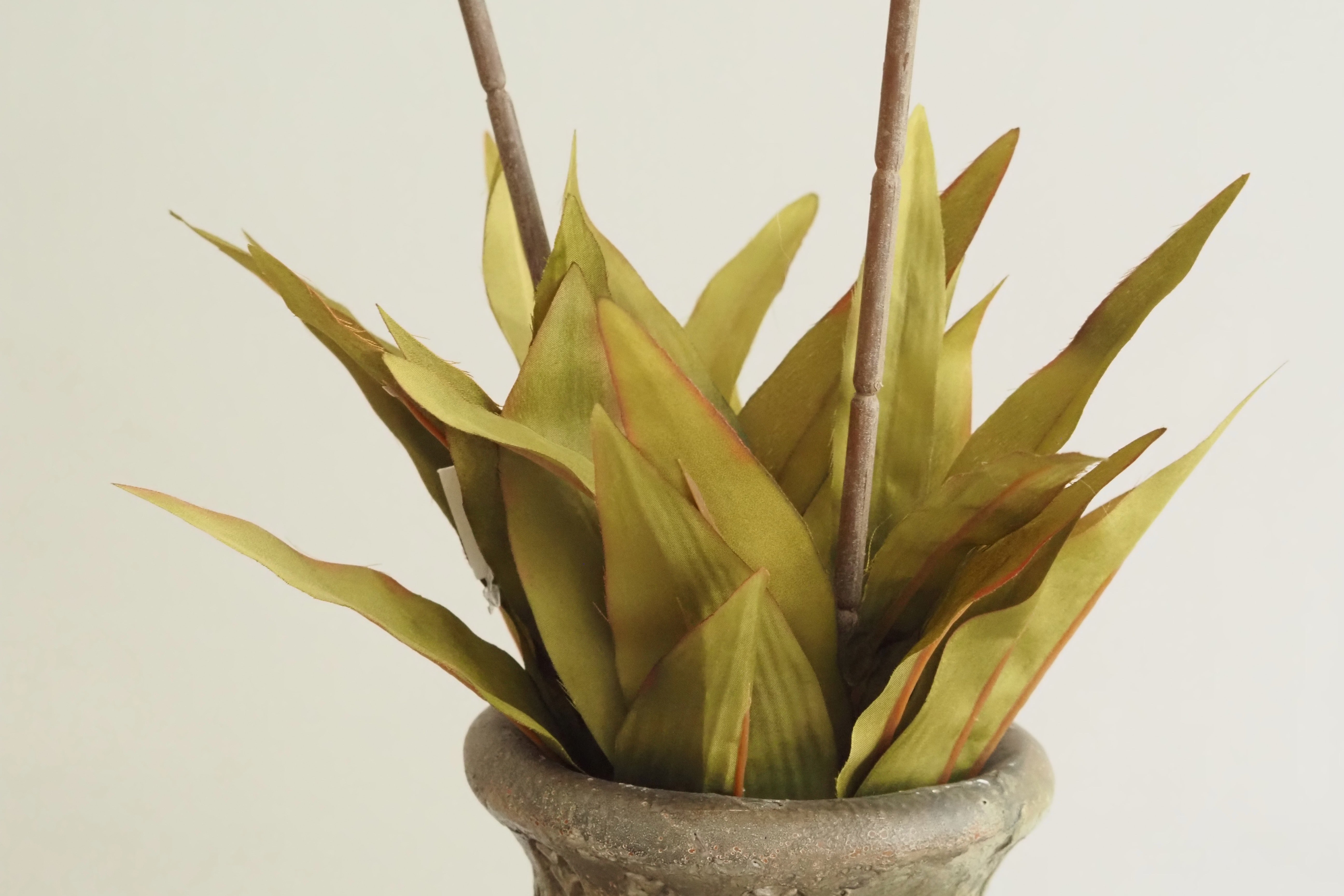 Fritillaria-Stiel [OFFWHITE / BRAUN] · Hängende Glockenblüten mit Blattkrone, 77 cm
