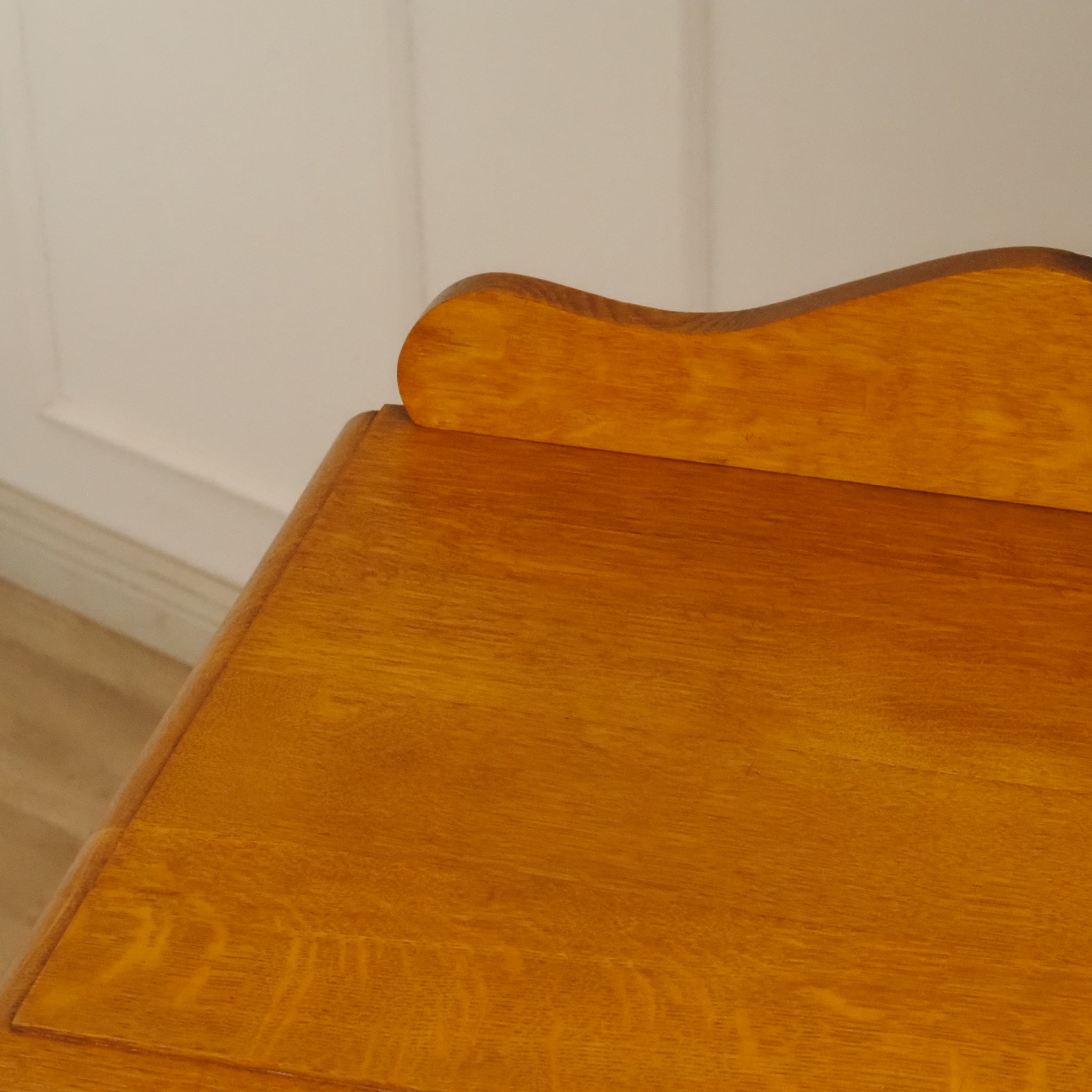 Französischer Frisiertisch mit Spiegel aus Eiche - Vintage Schminkkommode