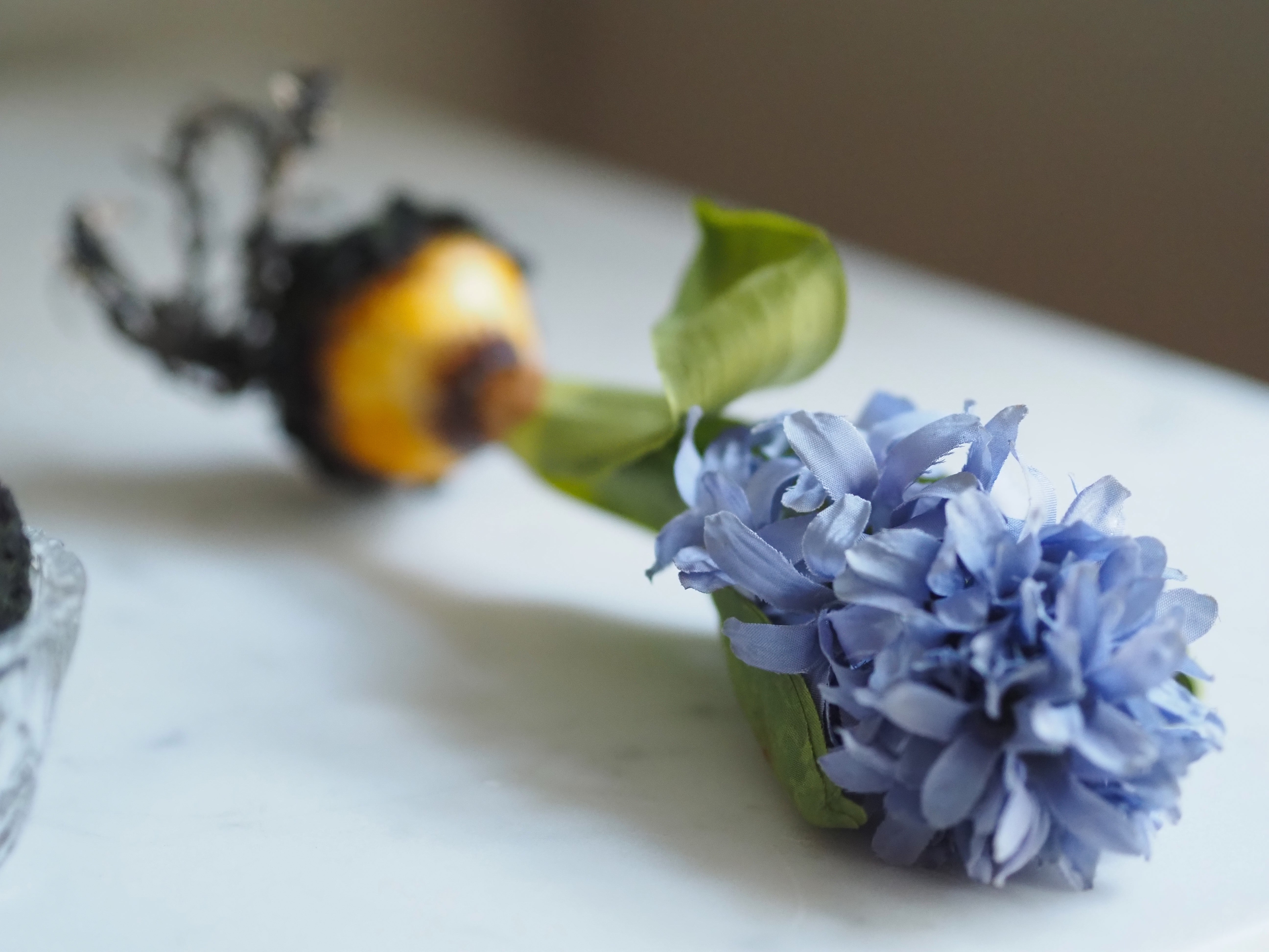 Hyazinthen mit Zwiebel · 2er Set / Frühlingsdekoration / Kunstblumen