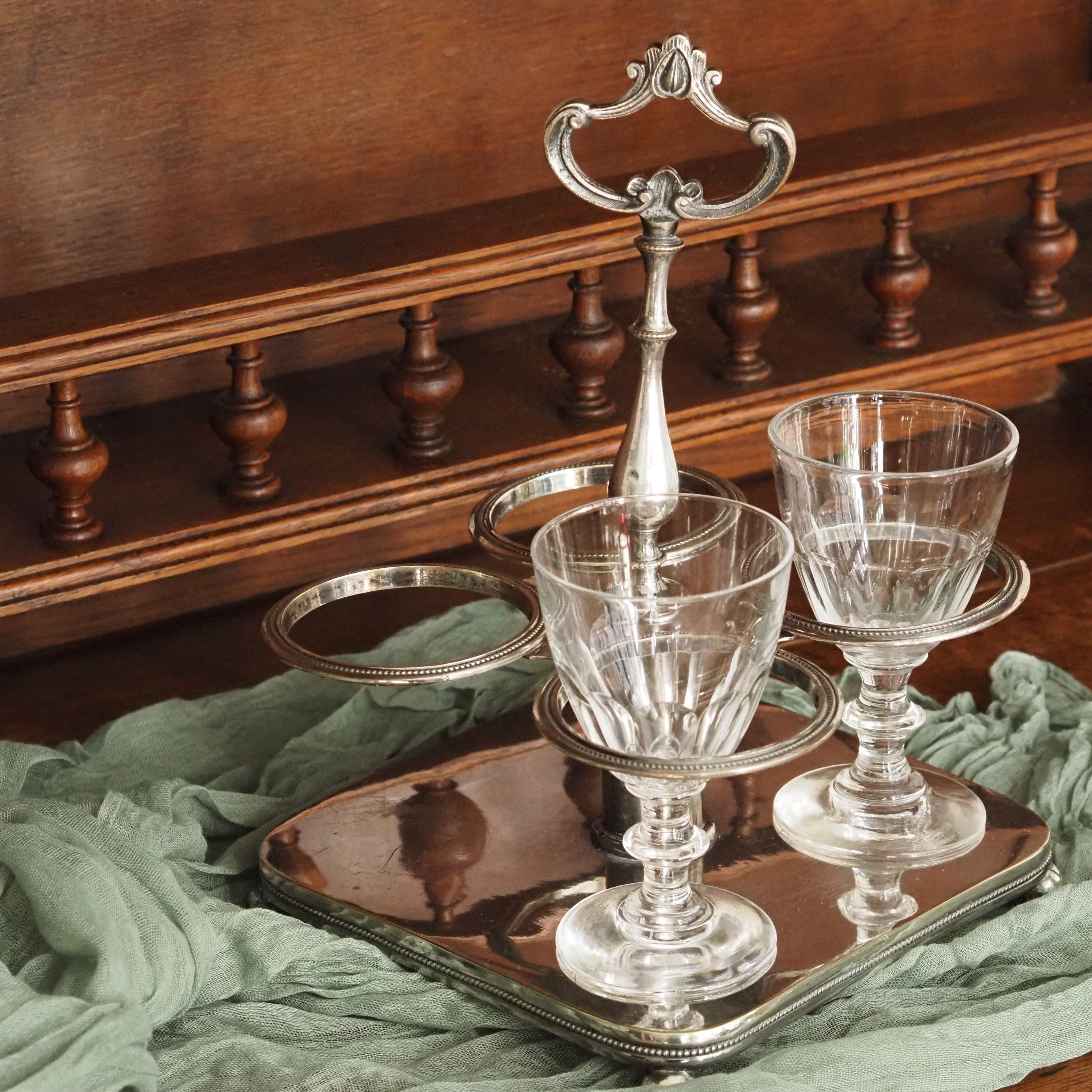 Likörgläser Set · Pressglas · 20. Jahrhundert