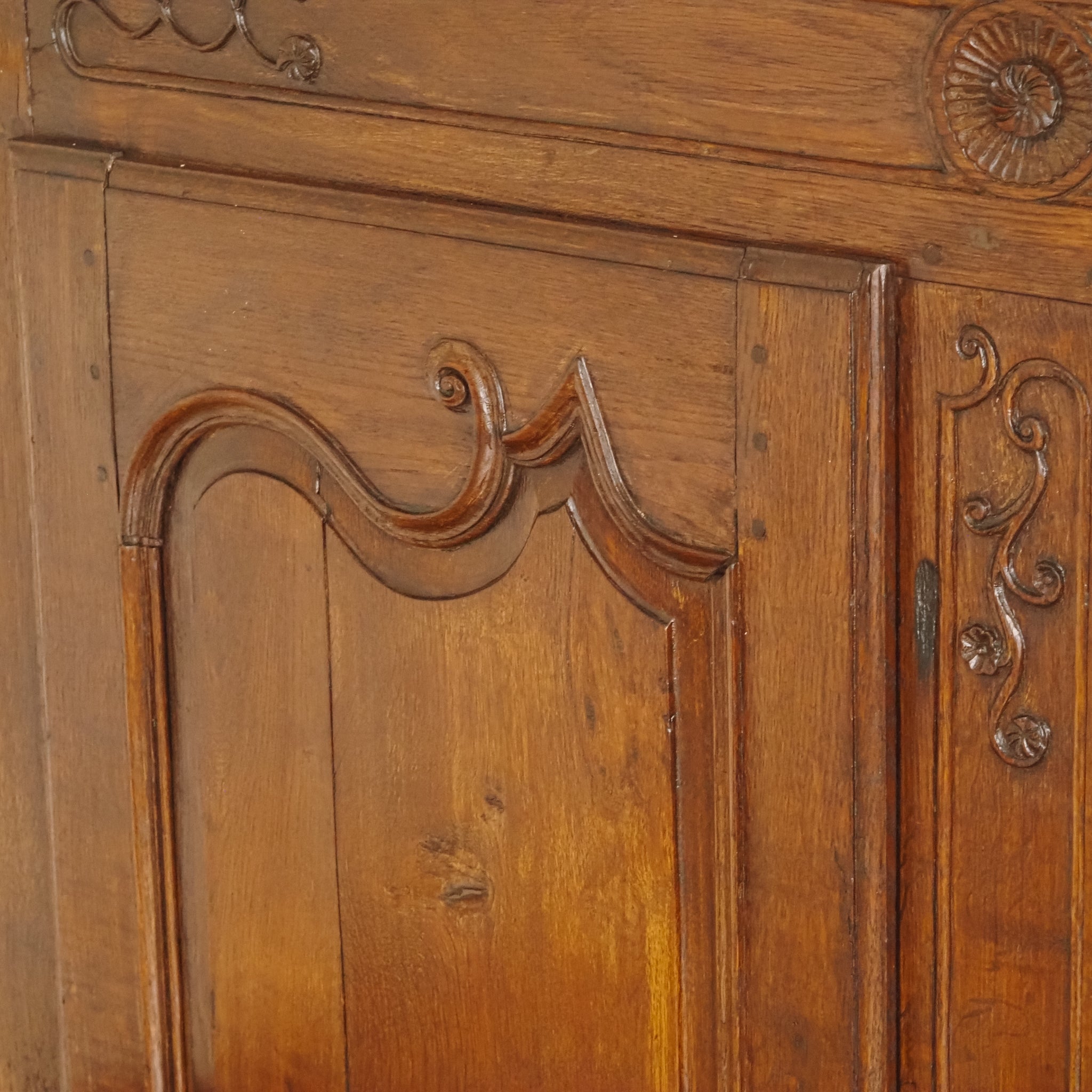 Antike Garderobenbank aus Eiche mit Spiegel um 1900 - Gründerzeit Flurgarderobe