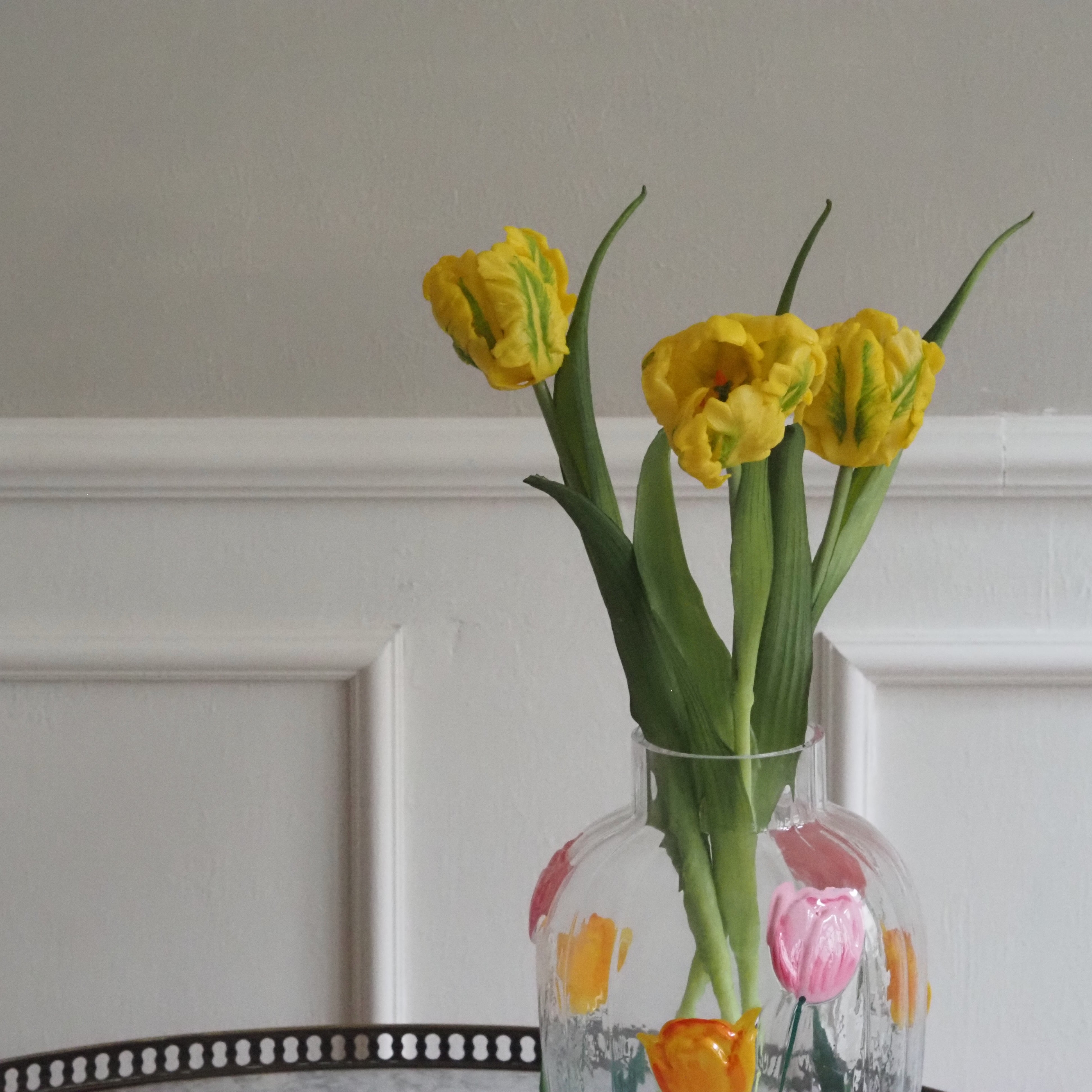 Papagei-Tulpenbund · künstlicher Tulpenzweig