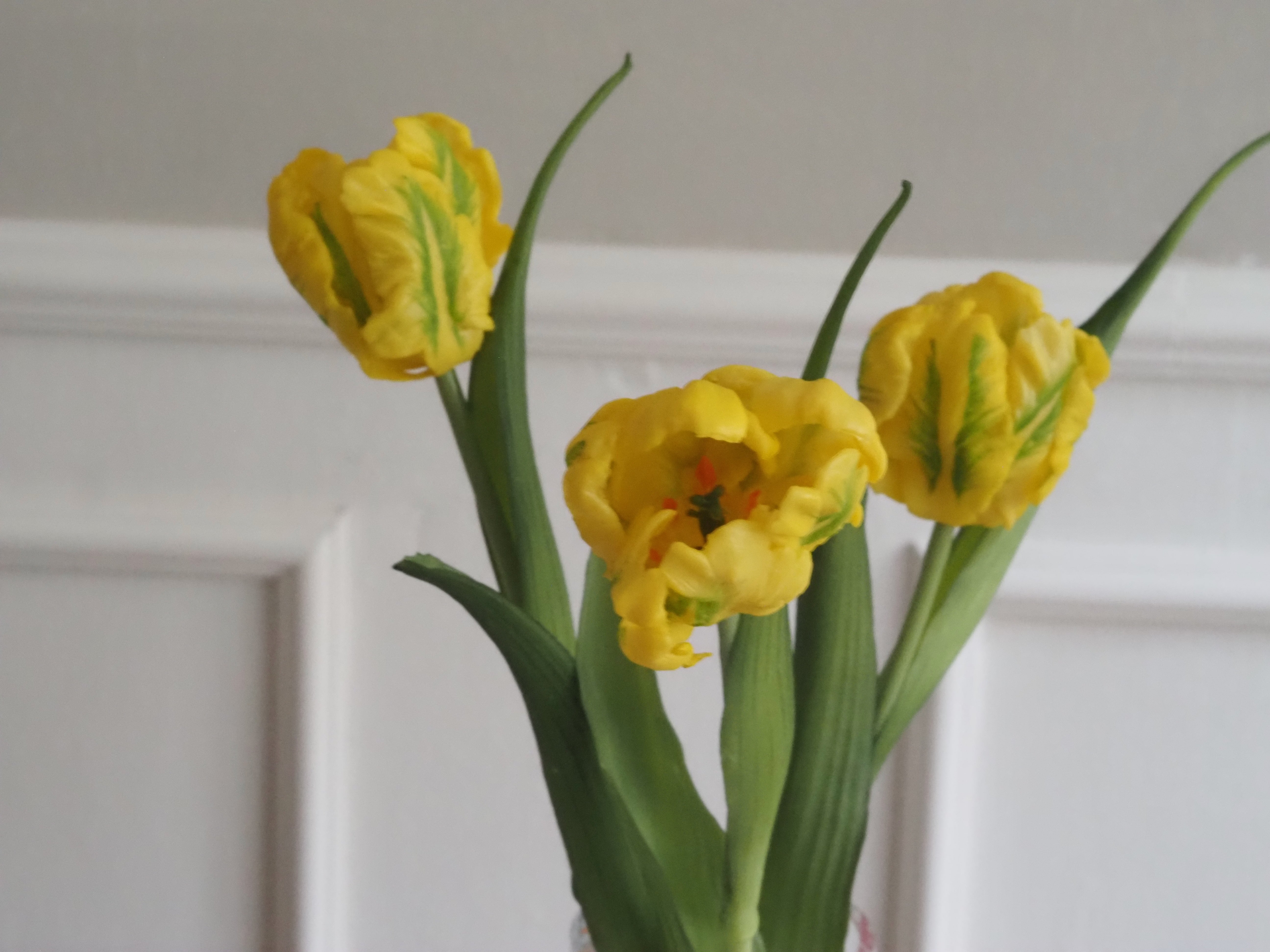 Papagei-Tulpenbund · künstlicher Tulpenzweig