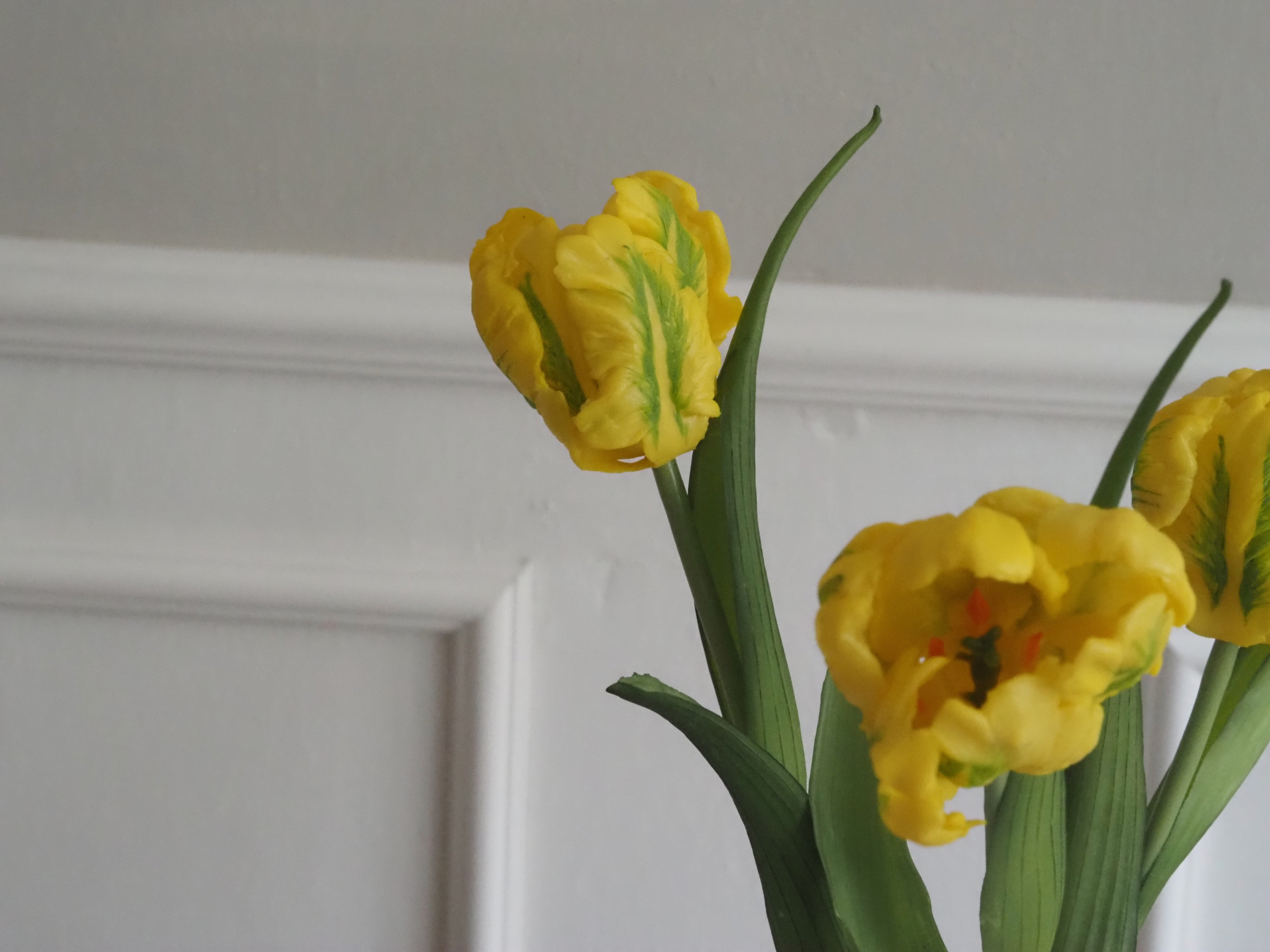 Papagei-Tulpenbund · künstlicher Tulpenzweig