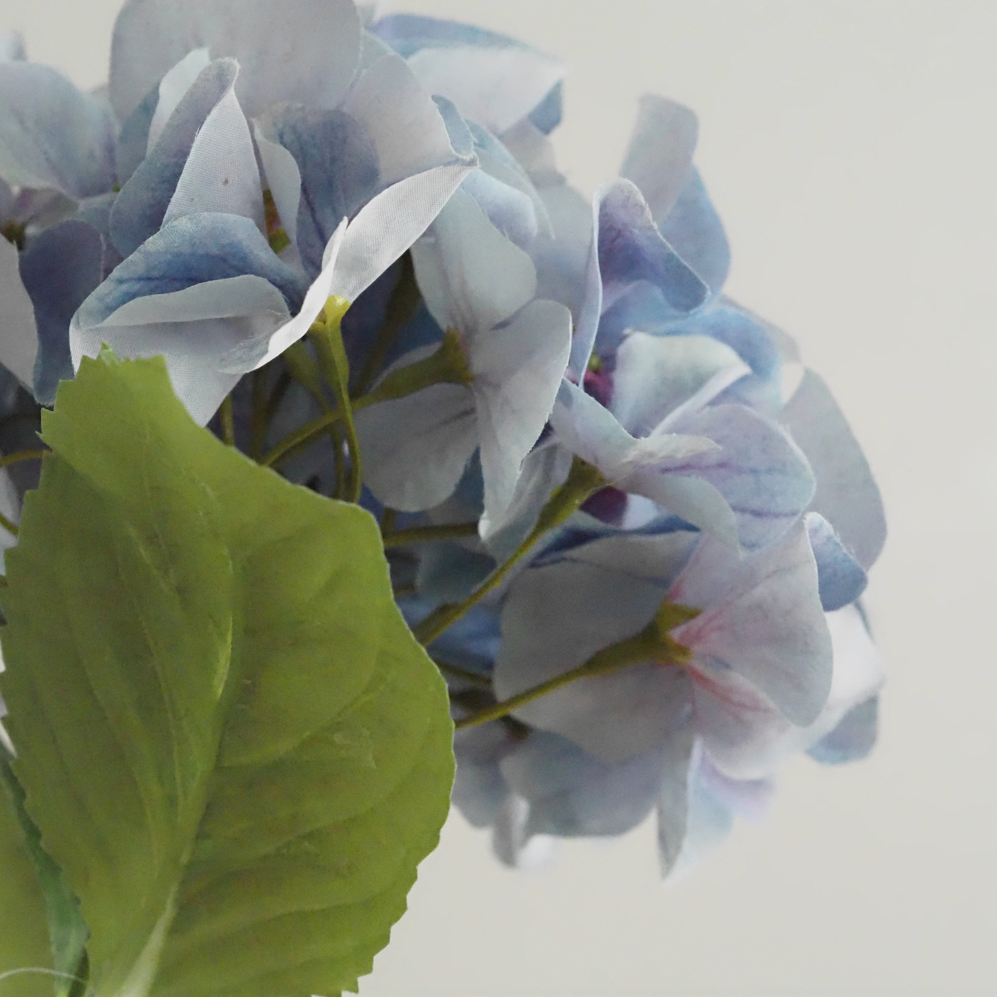 Hortensienzweig Taubenblau · Textilblüte Landhausstil