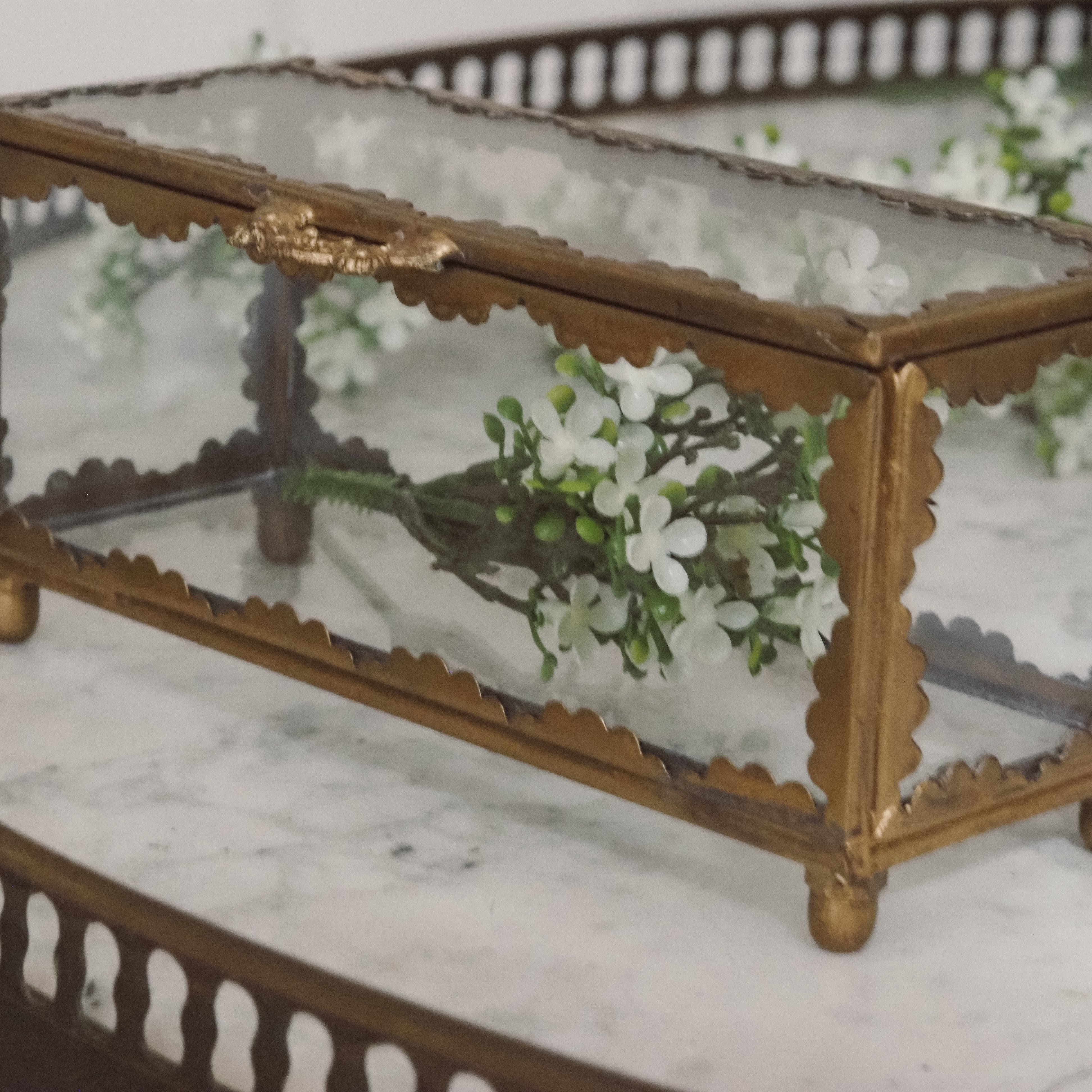 Mini-Blütenzweige · feine Frühlingsdekoration für Glasobjekte