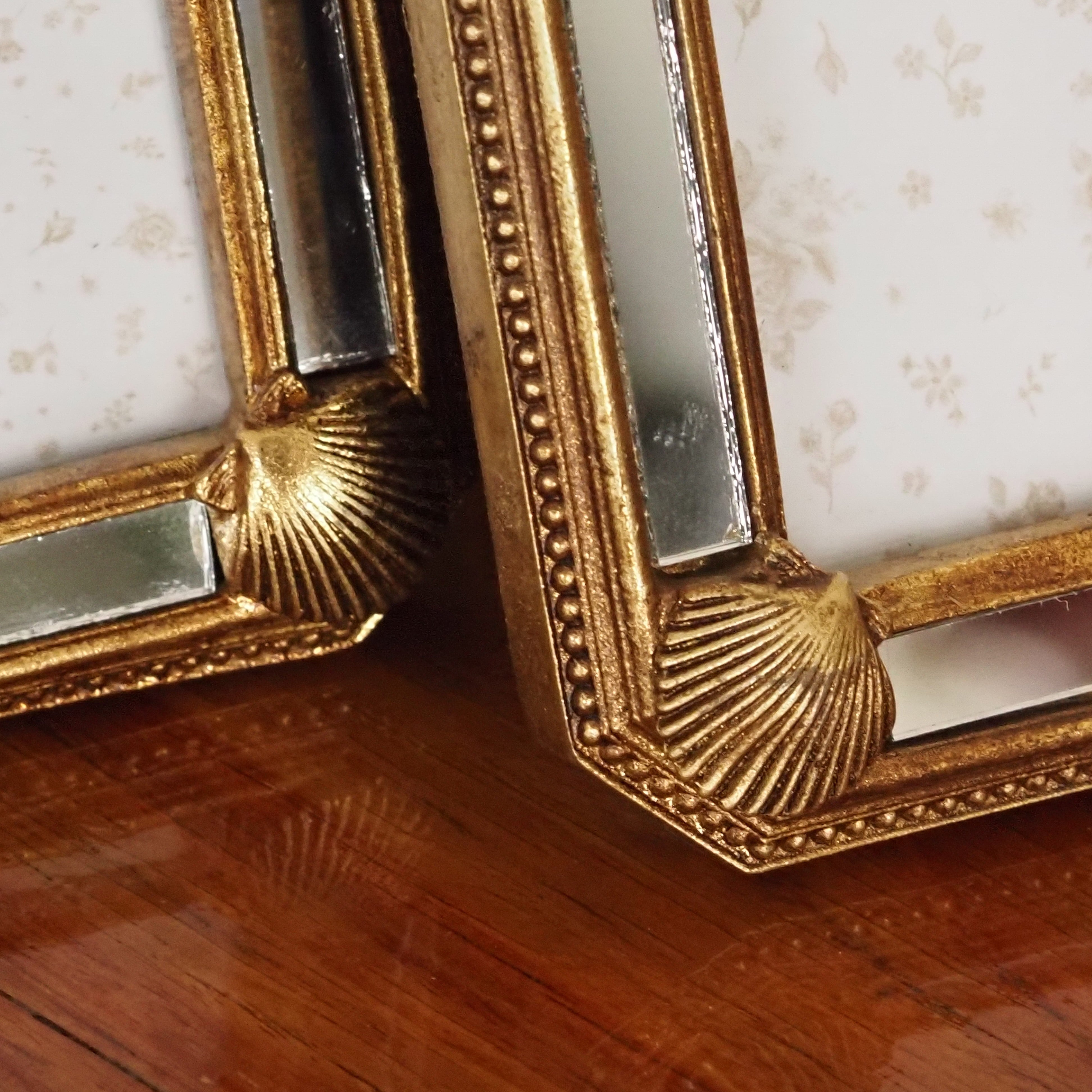 Bilderrahmen Gold · Muschelornamente · Art-Déco-Stil · 9x12 cm oder 13x18 cm