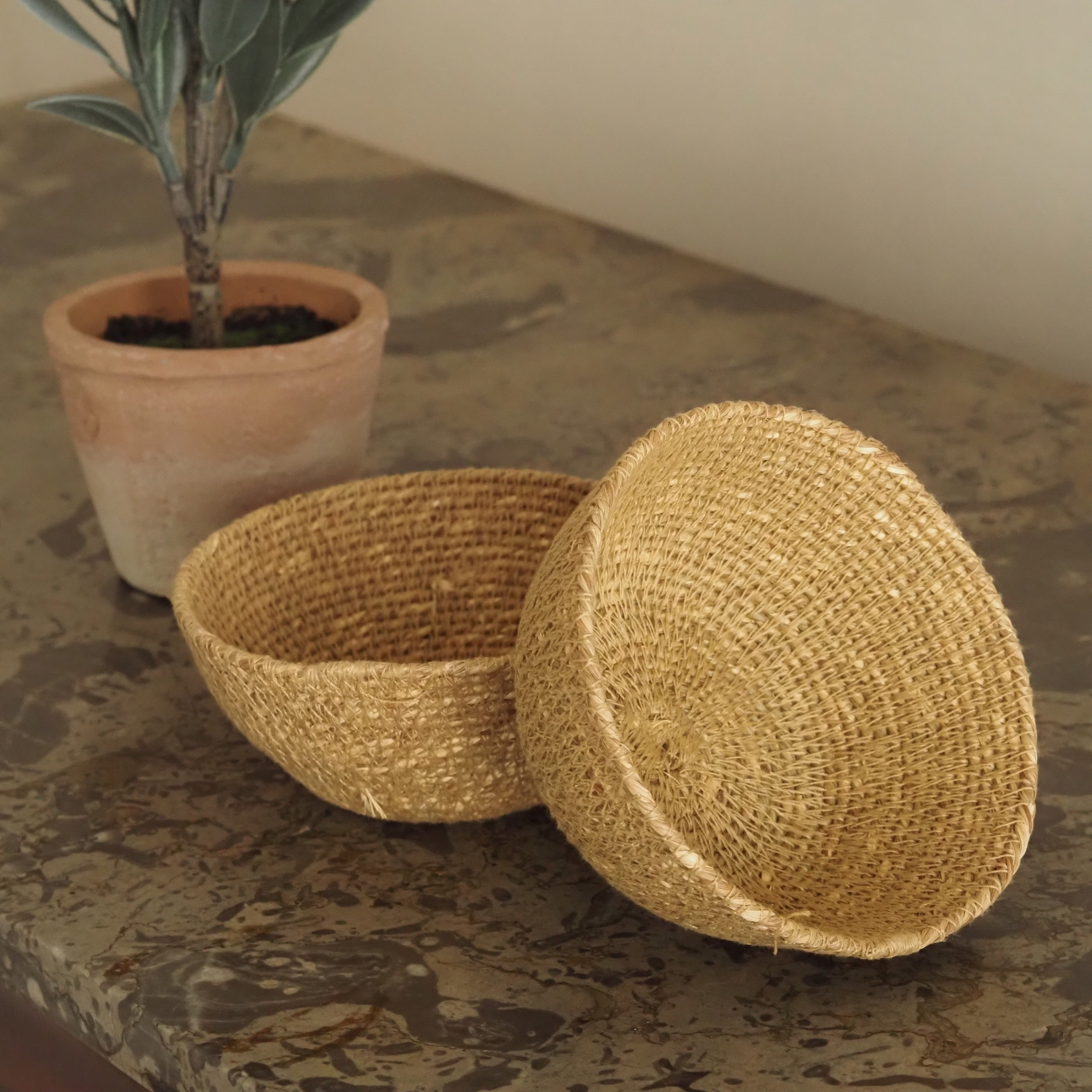 Schälchen · Naturgeflecht Jute · Aufbewahrung / Tischobjekt