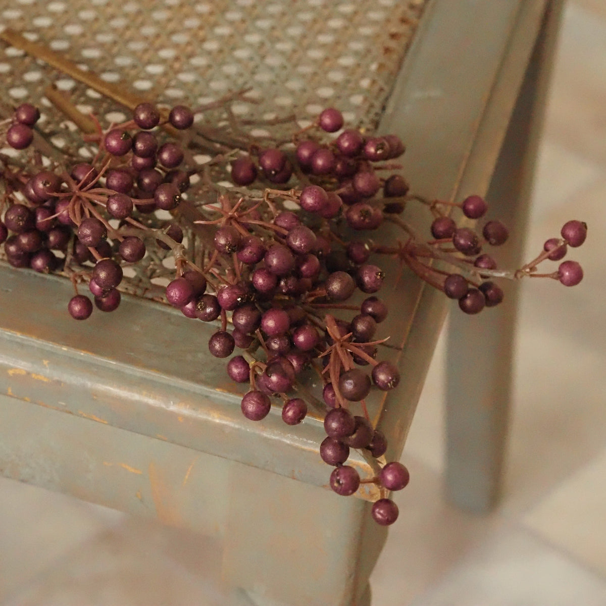 Beerenzweig Mauve · Perlglanz Herbstdeko 3er-Set