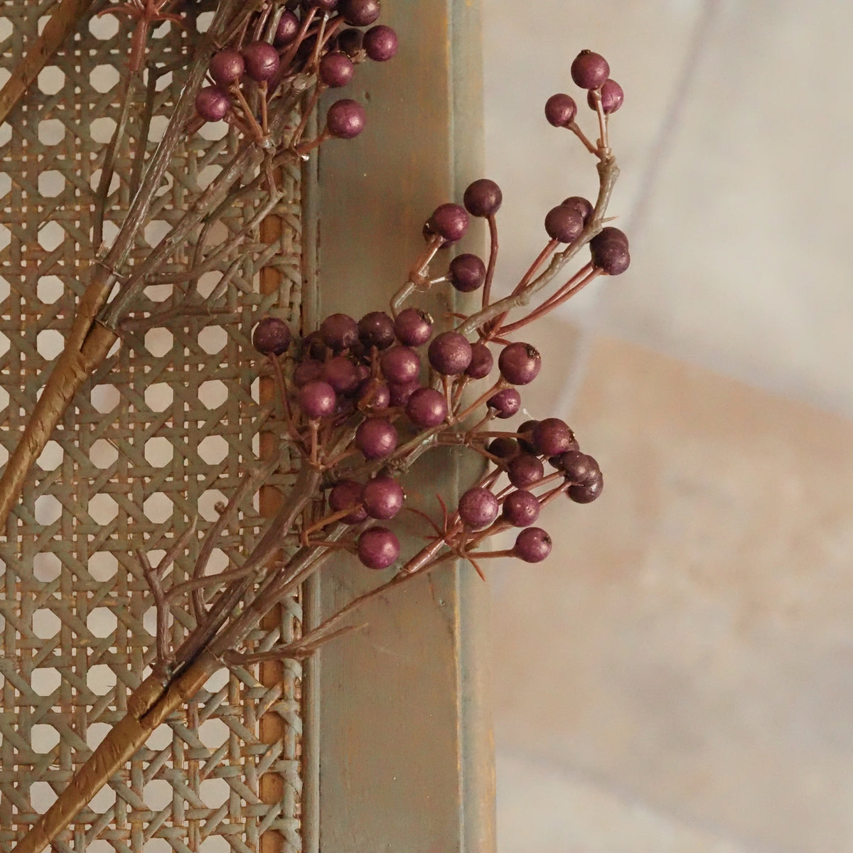 Beerenzweig Mauve · Perlglanz Herbstdeko 3er-Set