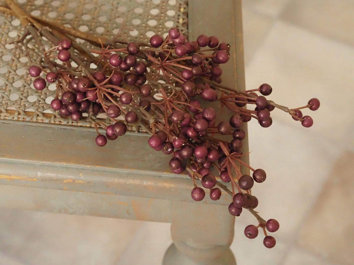 Beerenzweig Mauve · Perlglanz Herbstdeko 3er-Set