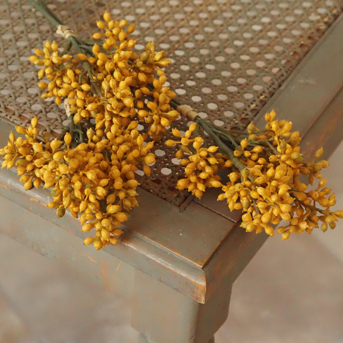 Beerenbund Gelb · Dreierset Trockenblumen-Optik Landhaus