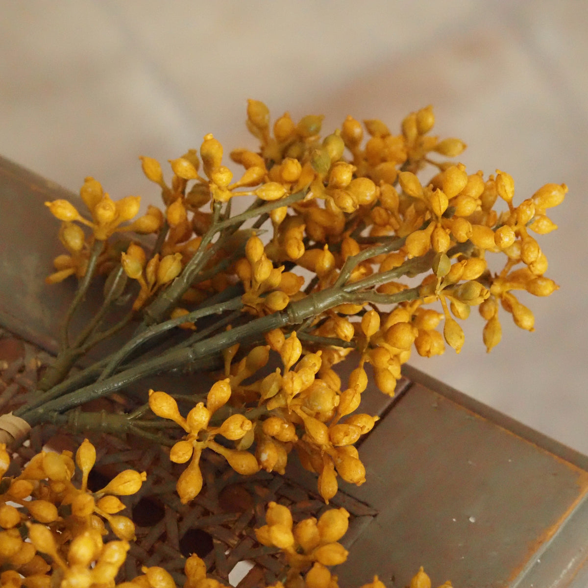 Beerenbund Gelb · Dreierset Trockenblumen-Optik Landhaus