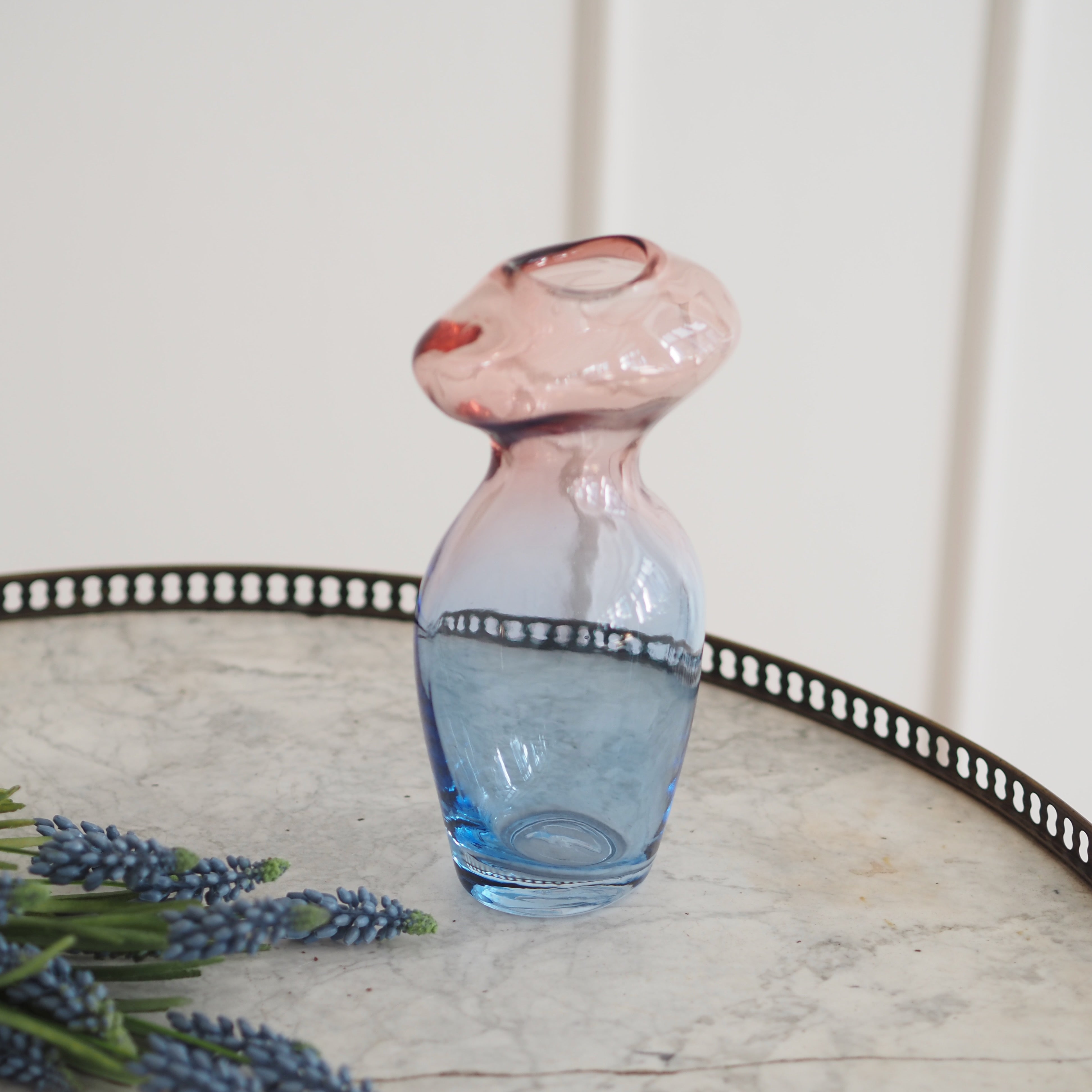Glasvase Ombré · farbiges Dekorglas für Einzelblüten