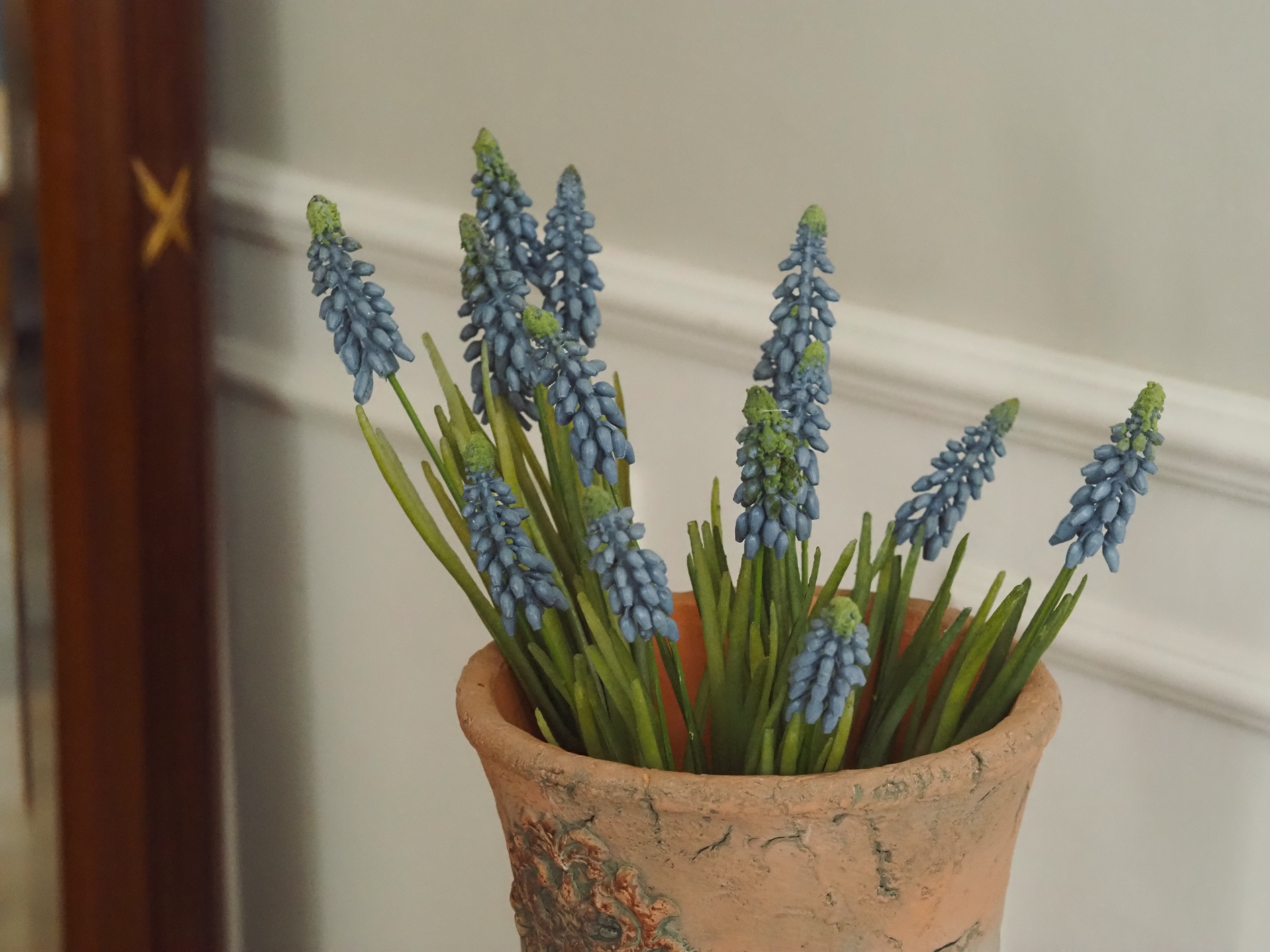 Muscari Zweig · künstliche Traubenhyazinthe in Blau