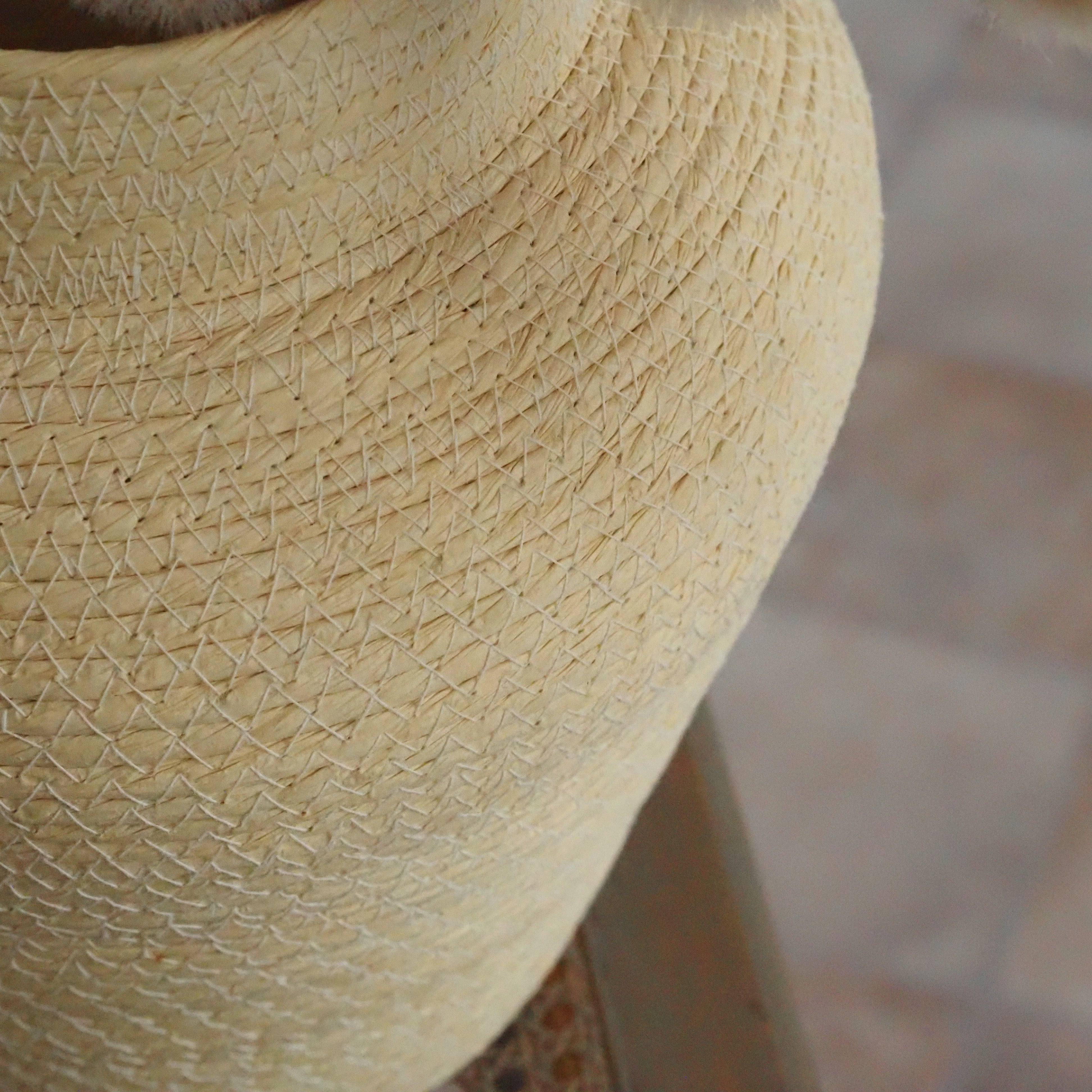 Vase Papierkordel Natur · Amphorenform, gewickelt und vernäht