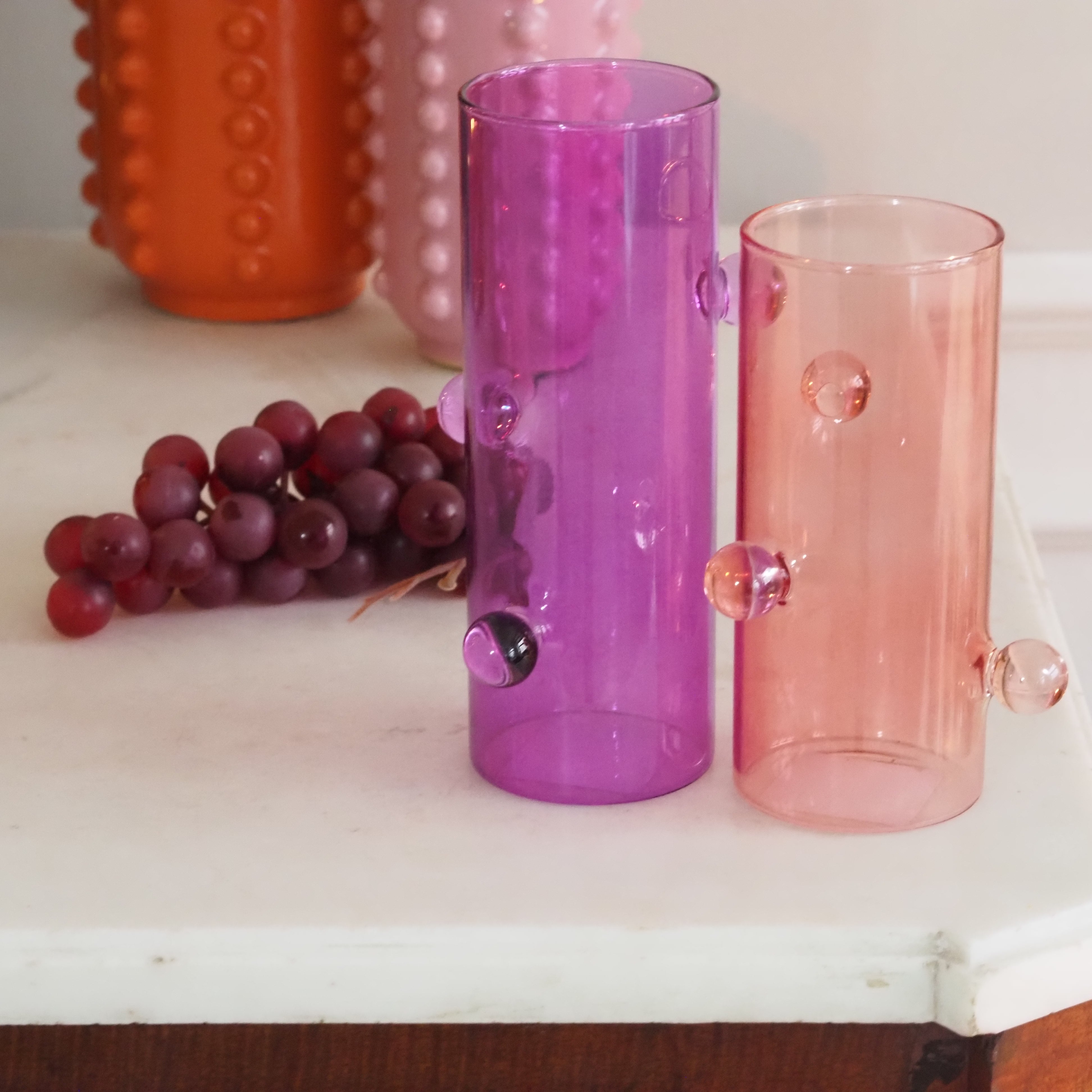 DECOR - NEW - Glasvase mit Kugeln