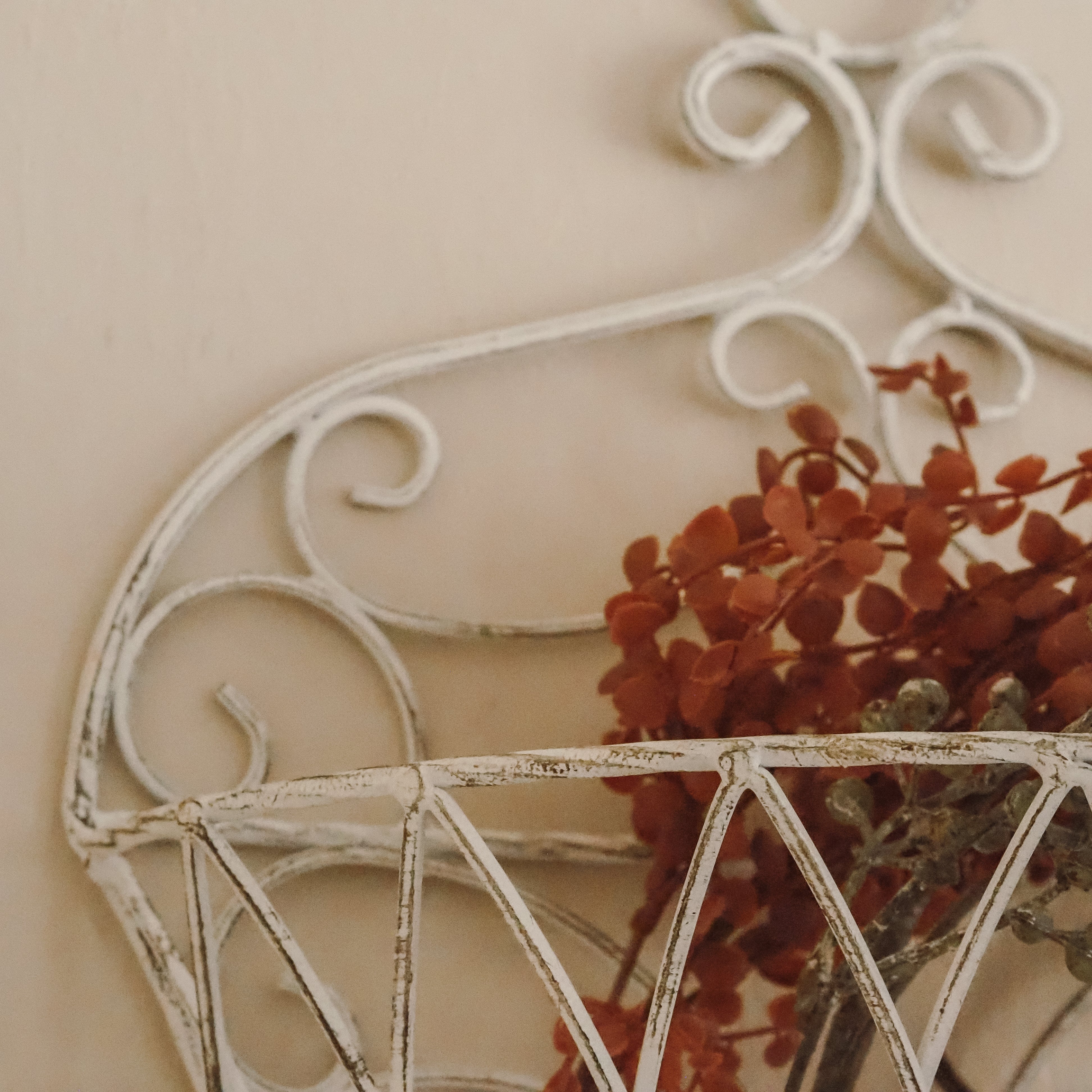 Futterraufe Wandkorb weiß · Set aus 2 · französischer Landhausstil