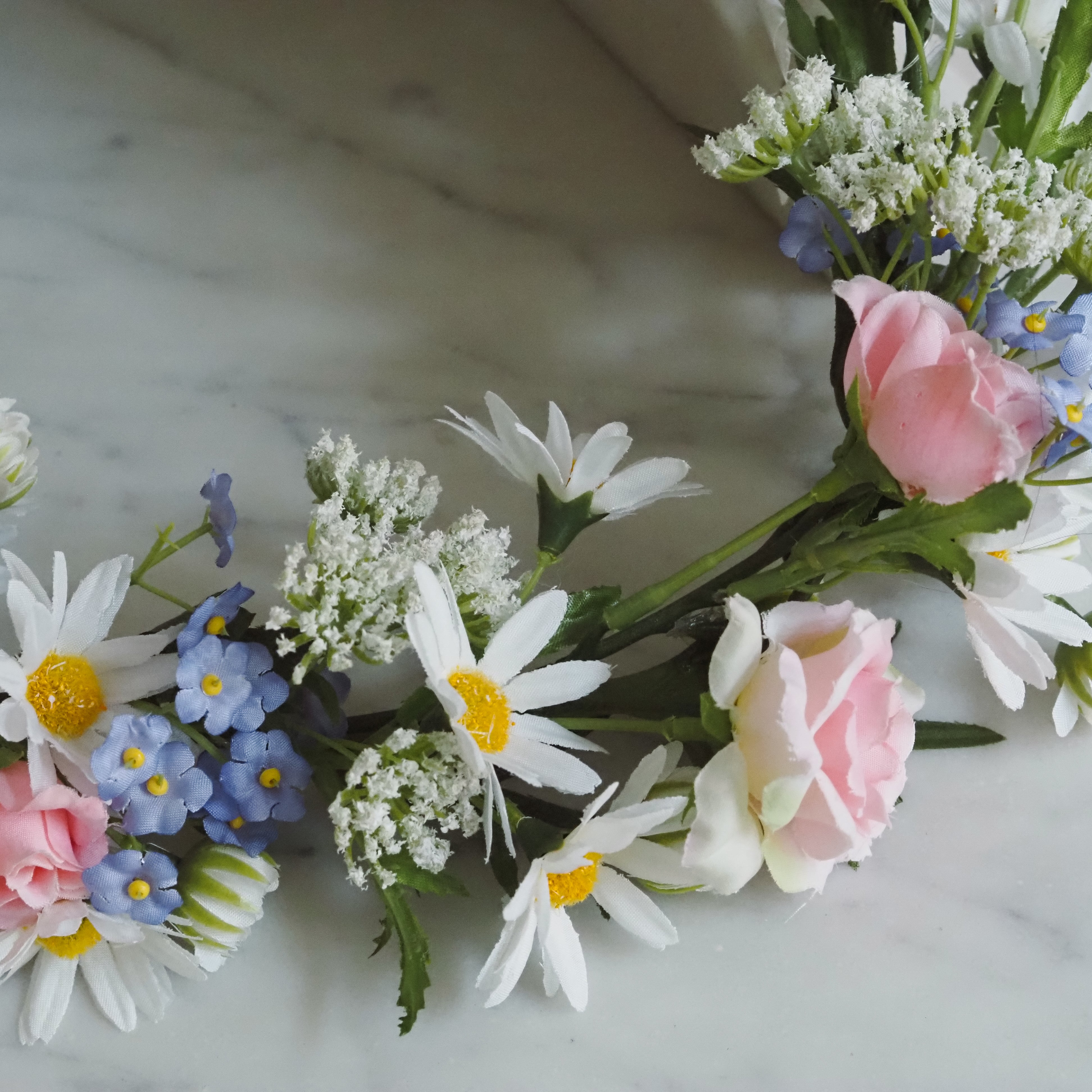 Frühlings-Blütenkranz · florale Tür- und Wanddekoration