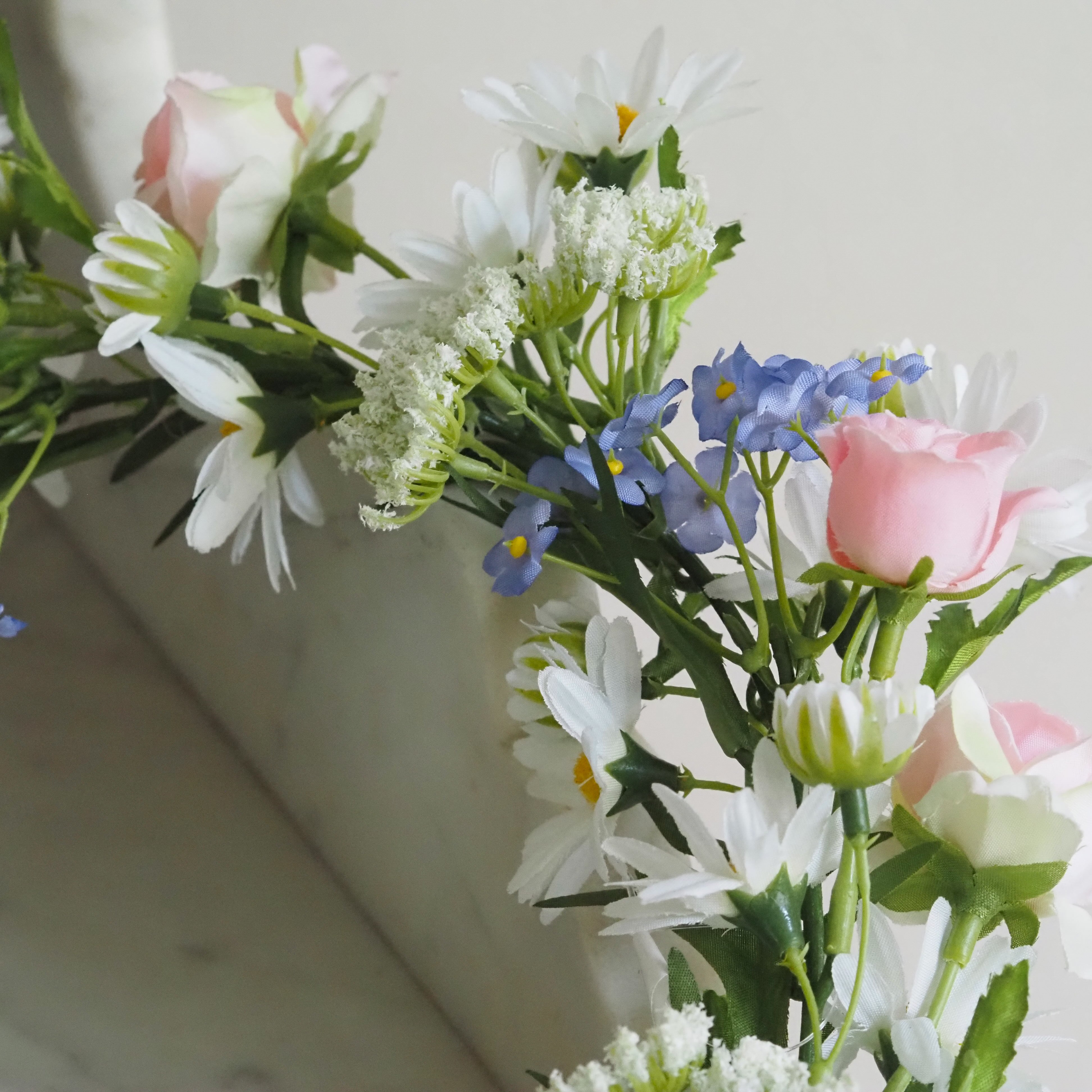 Frühlings-Blütenkranz · florale Tür- und Wanddekoration