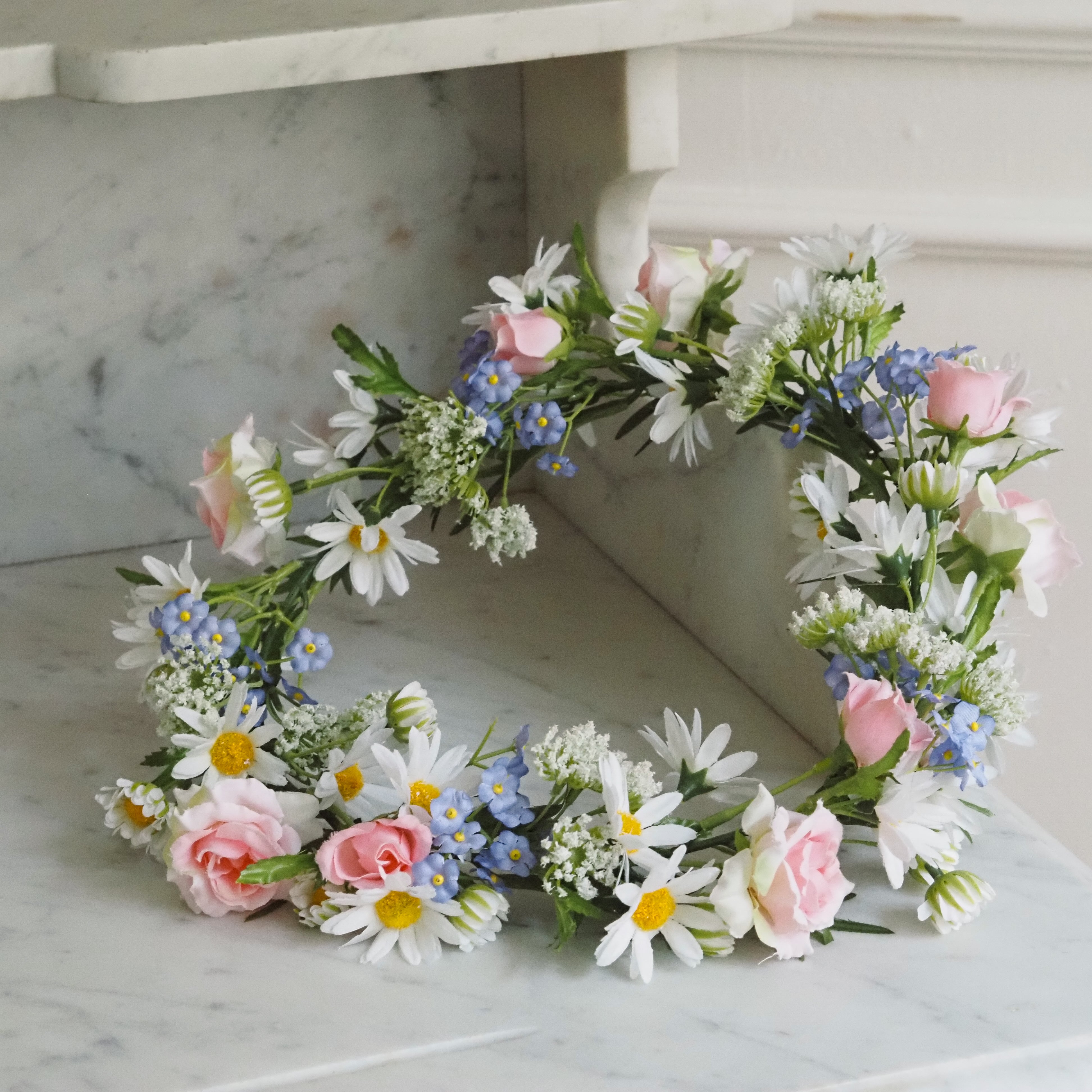 Frühlings-Blütenkranz · florale Tür- und Wanddekoration