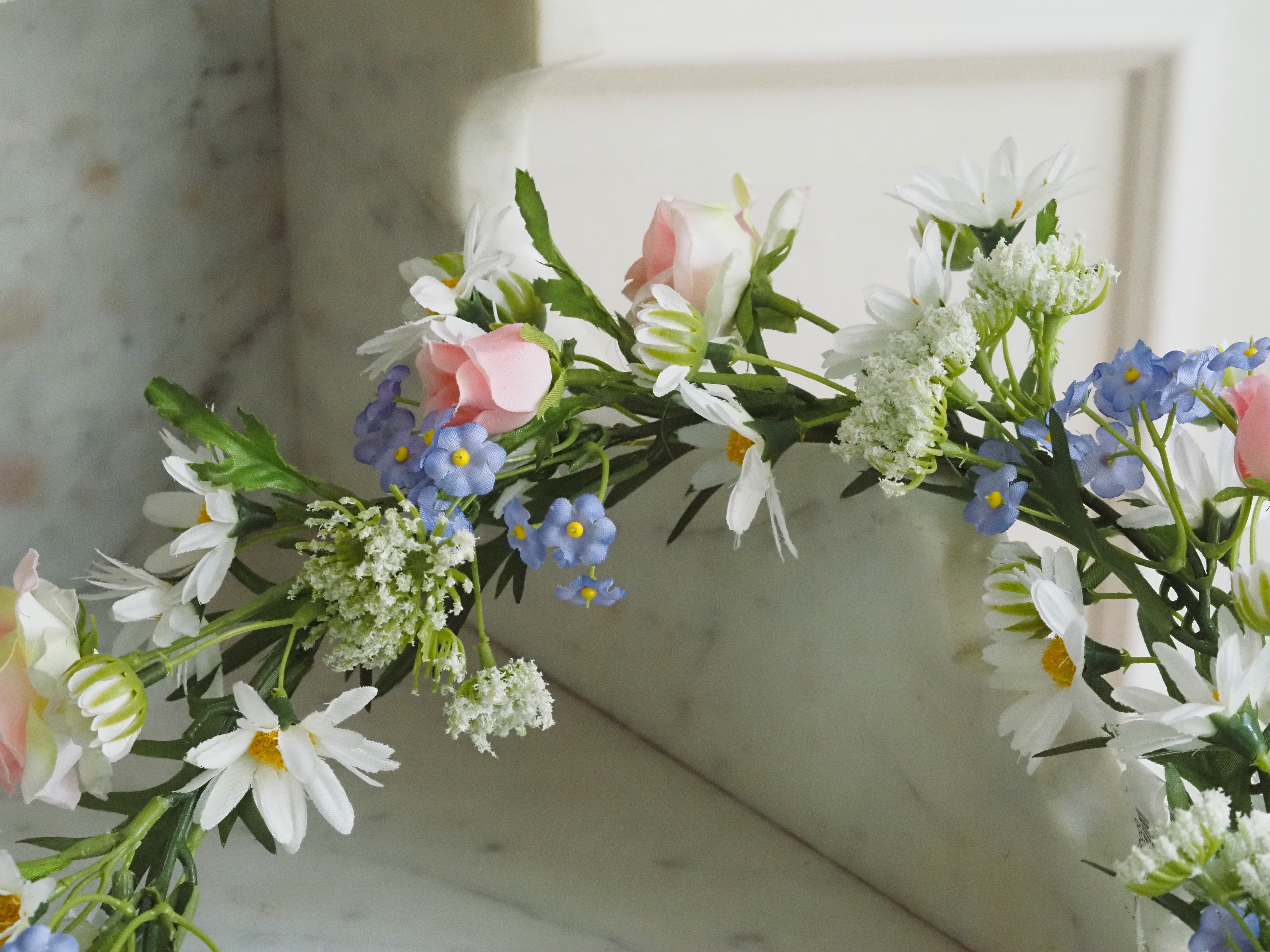 Frühlings-Blütenkranz · florale Tür- und Wanddekoration