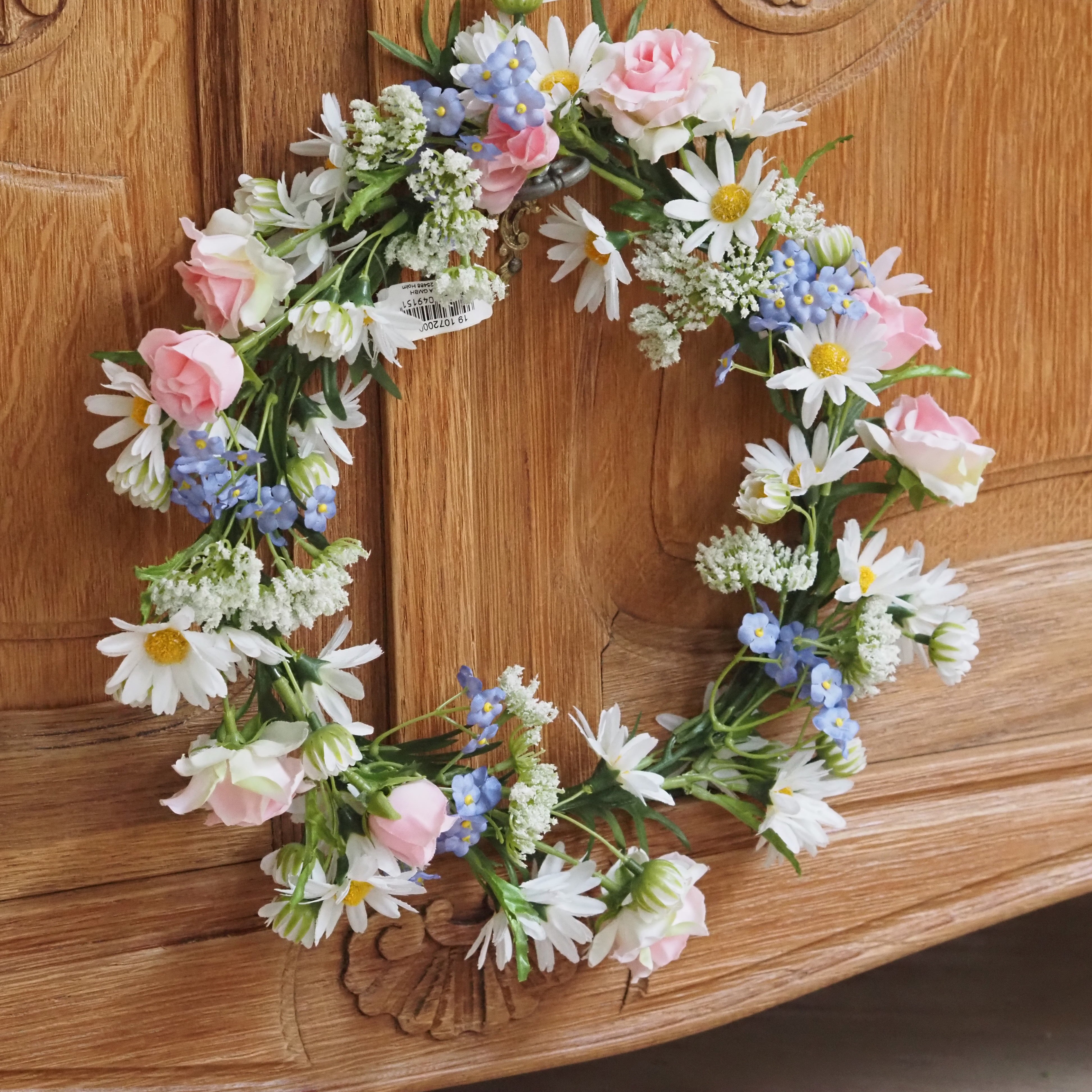 Frühlings-Blütenkranz · florale Tür- und Wanddekoration