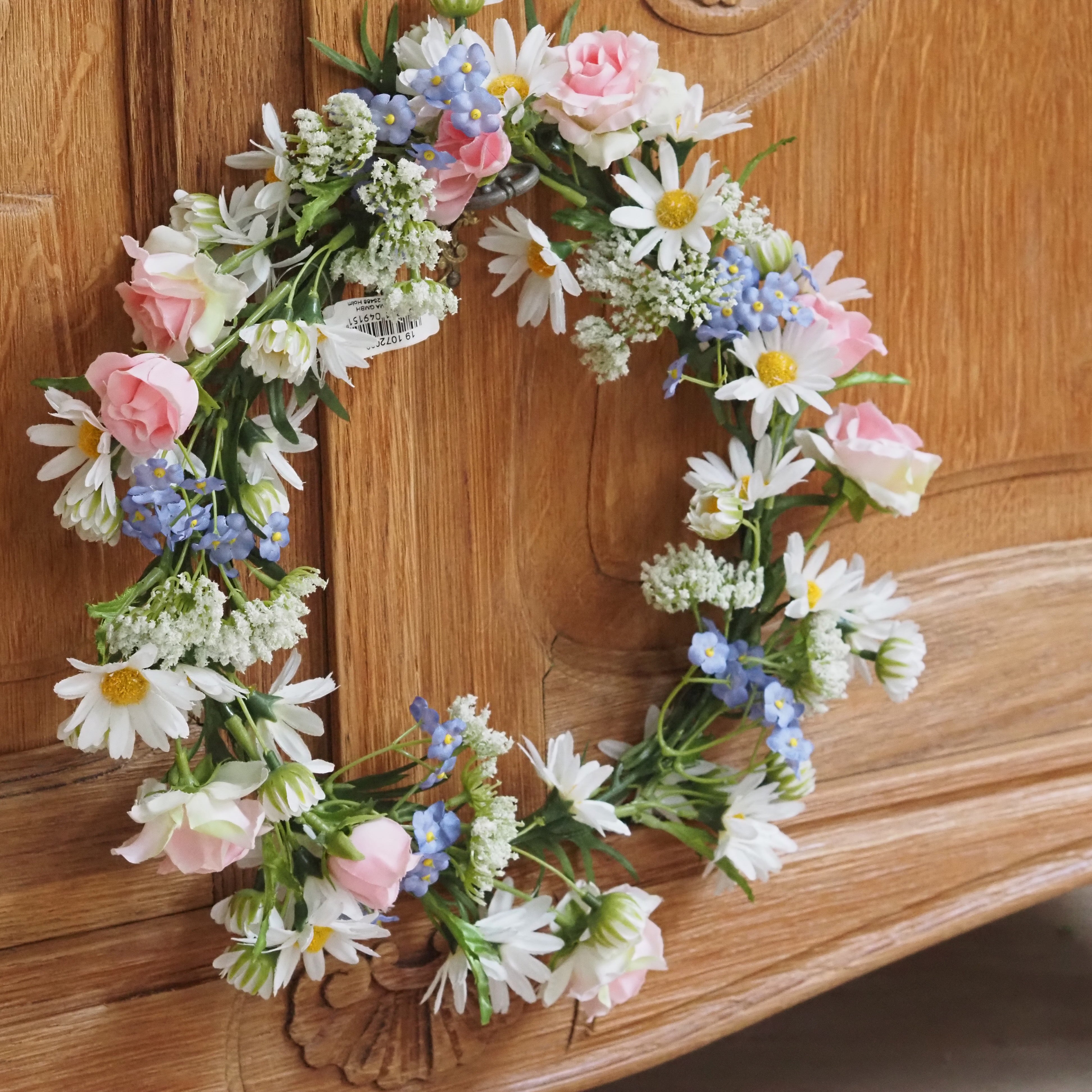 Frühlings-Blütenkranz · florale Tür- und Wanddekoration