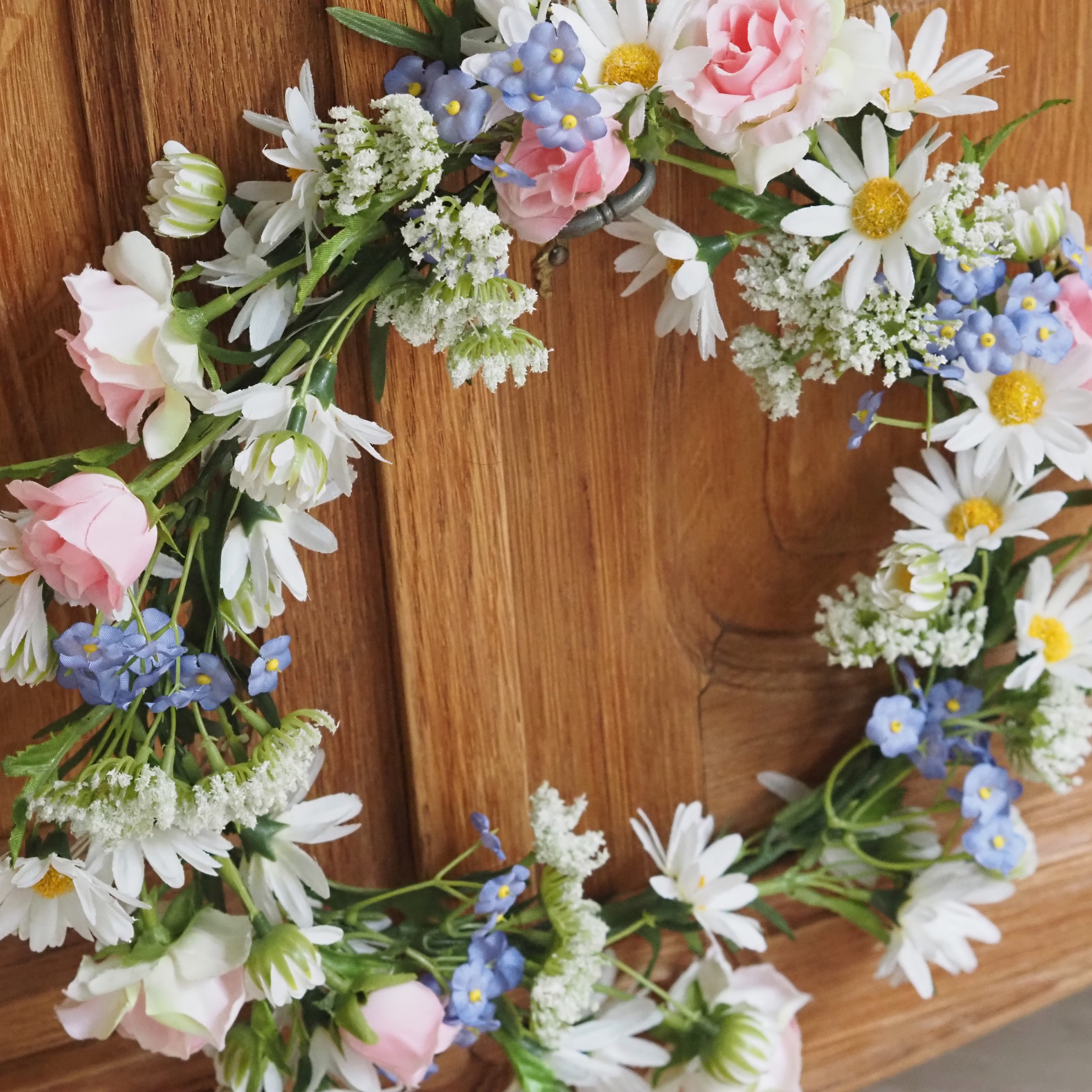 Frühlings-Blütenkranz · florale Tür- und Wanddekoration