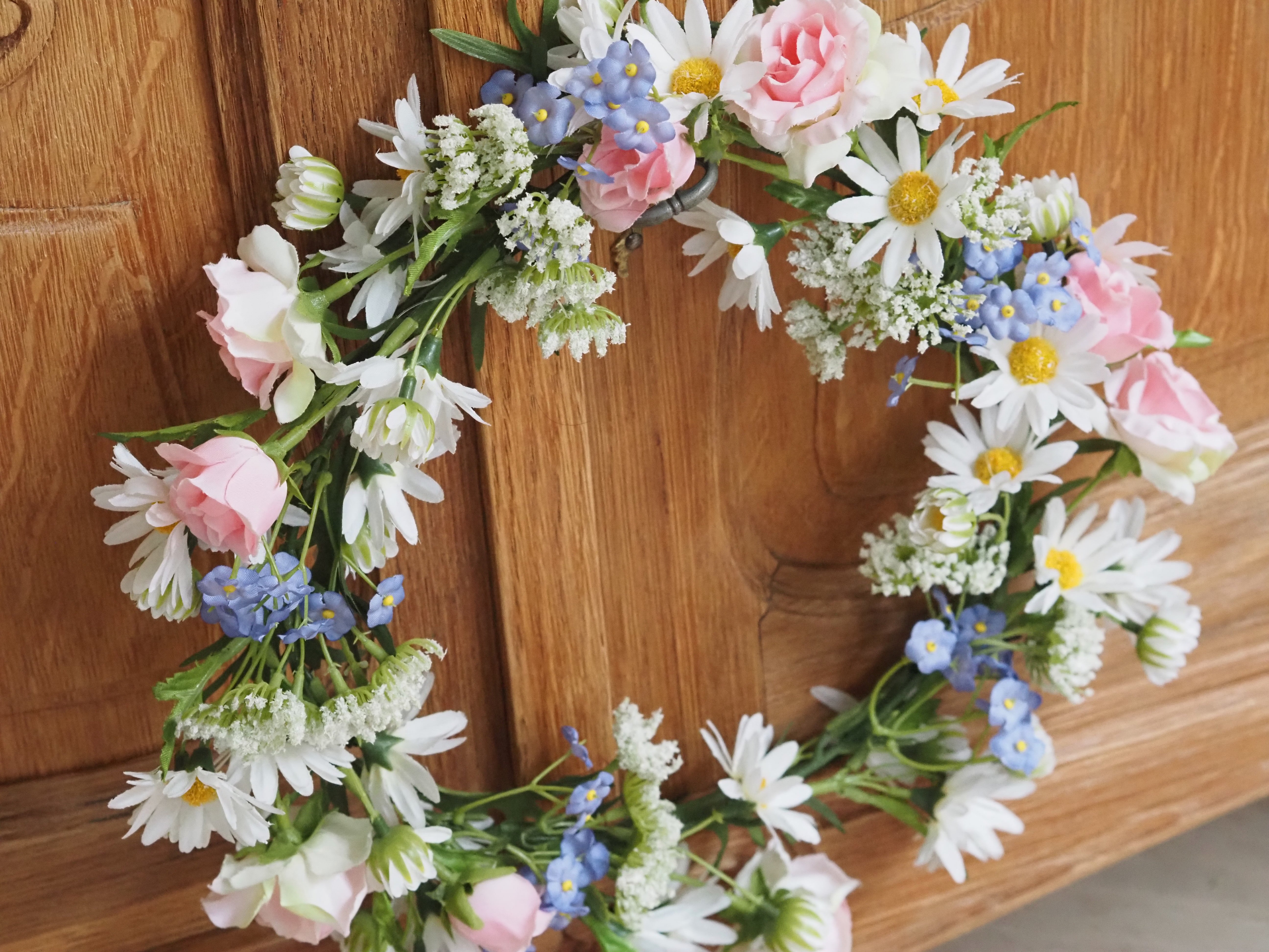 Frühlings-Blütenkranz · florale Tür- und Wanddekoration