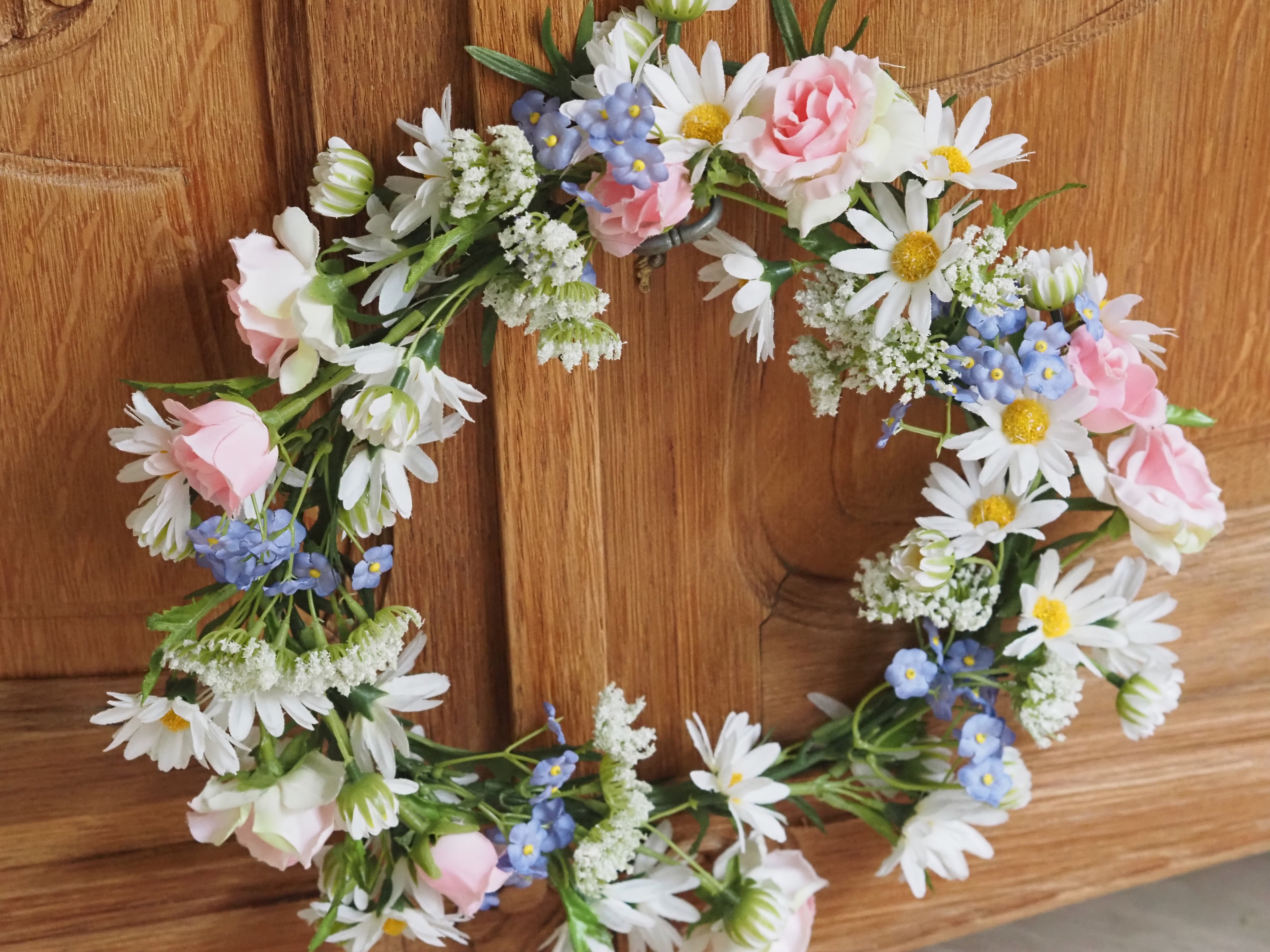 Frühlings-Blütenkranz · florale Tür- und Wanddekoration