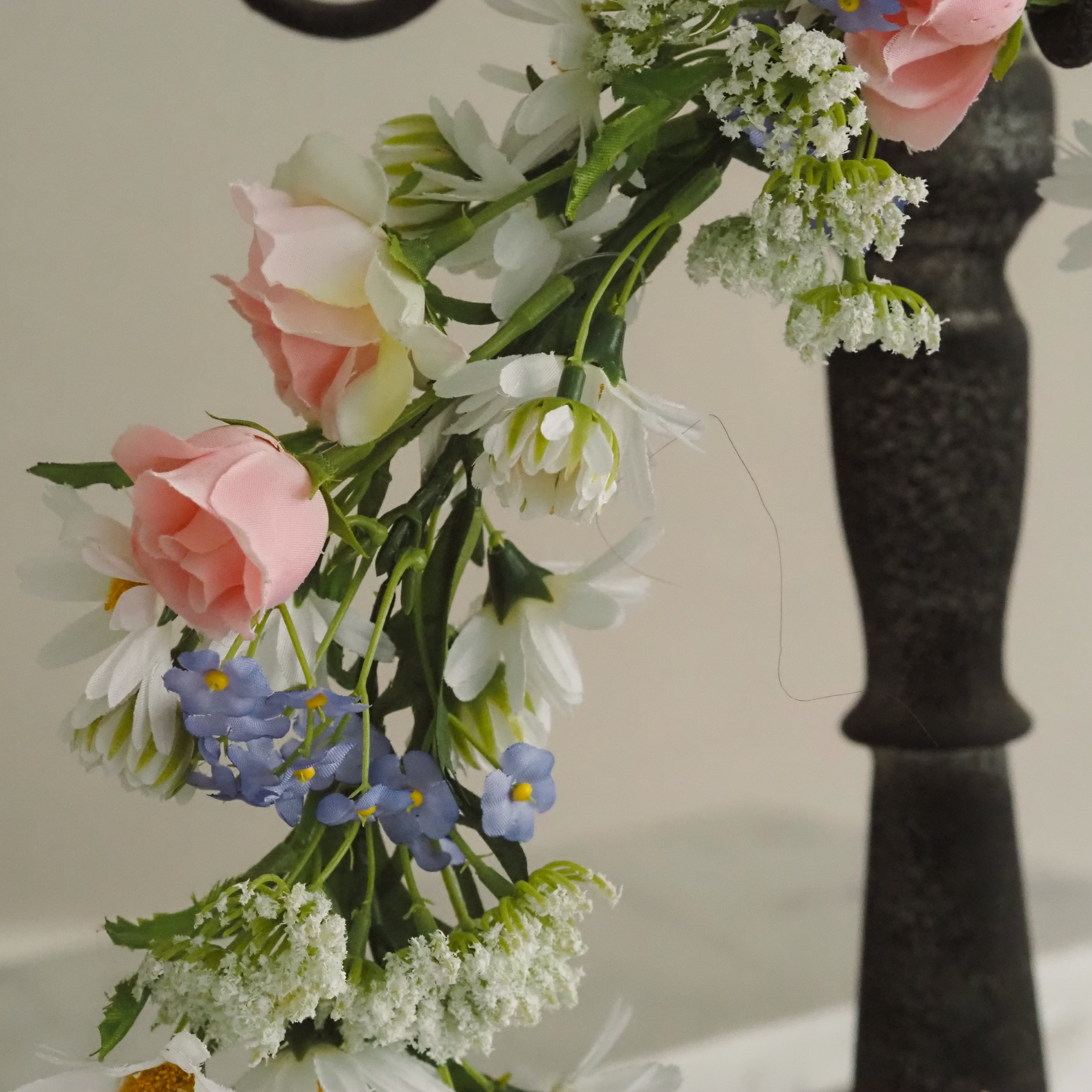 Frühlings-Blütenkranz · florale Tür- und Wanddekoration