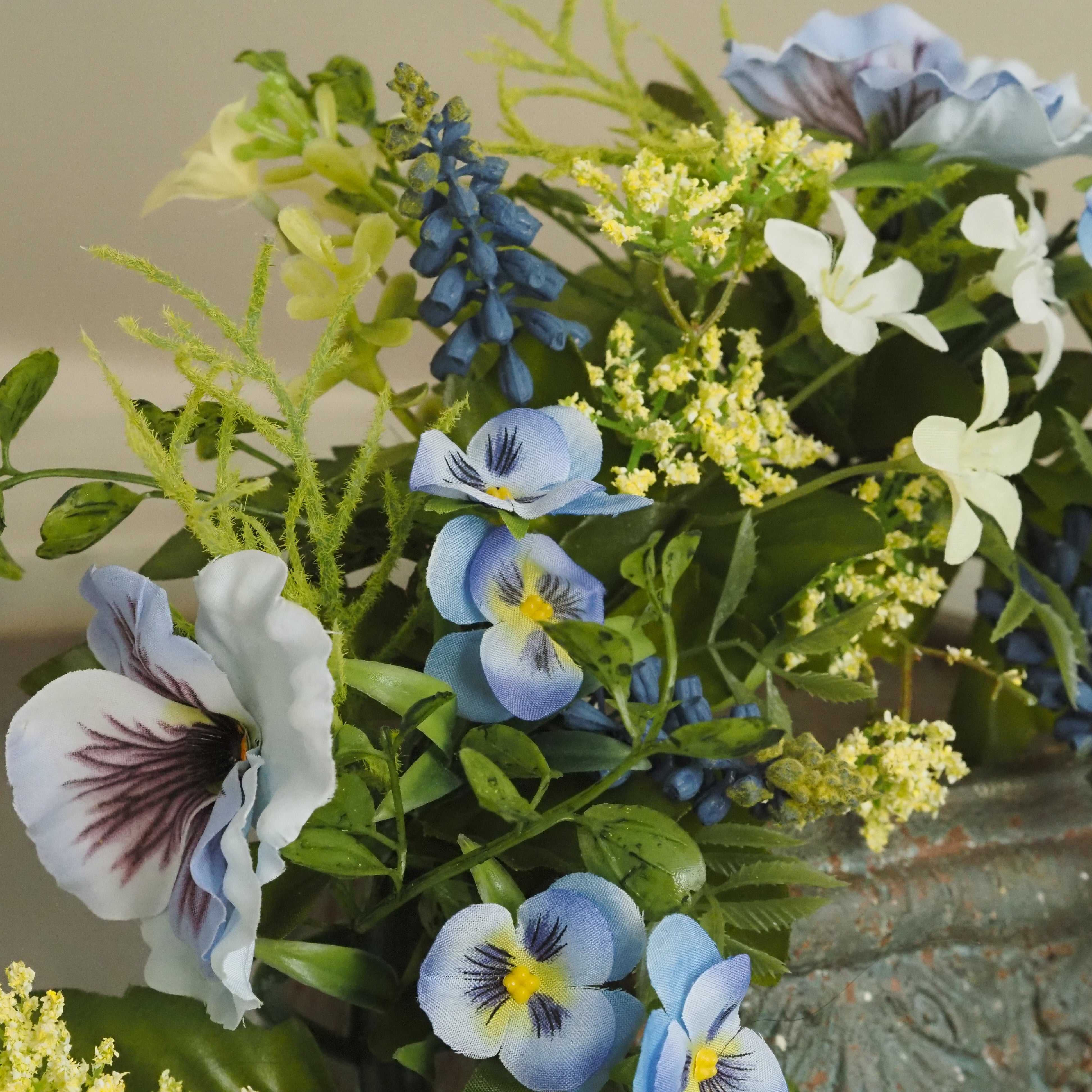 Blütenkranz Frühling · floraler Tür- oder Wandkranz