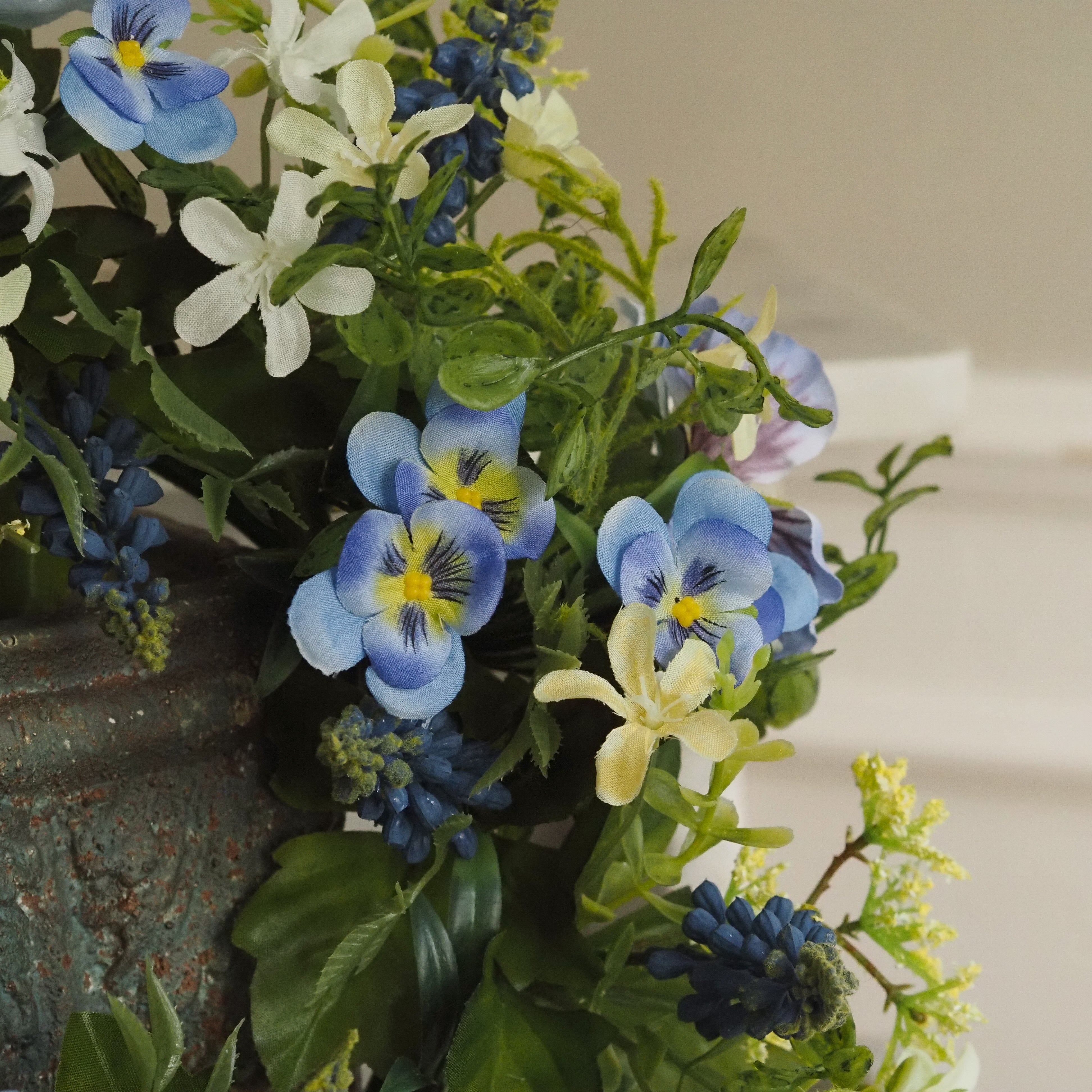 Blütenkranz Frühling · floraler Tür- oder Wandkranz